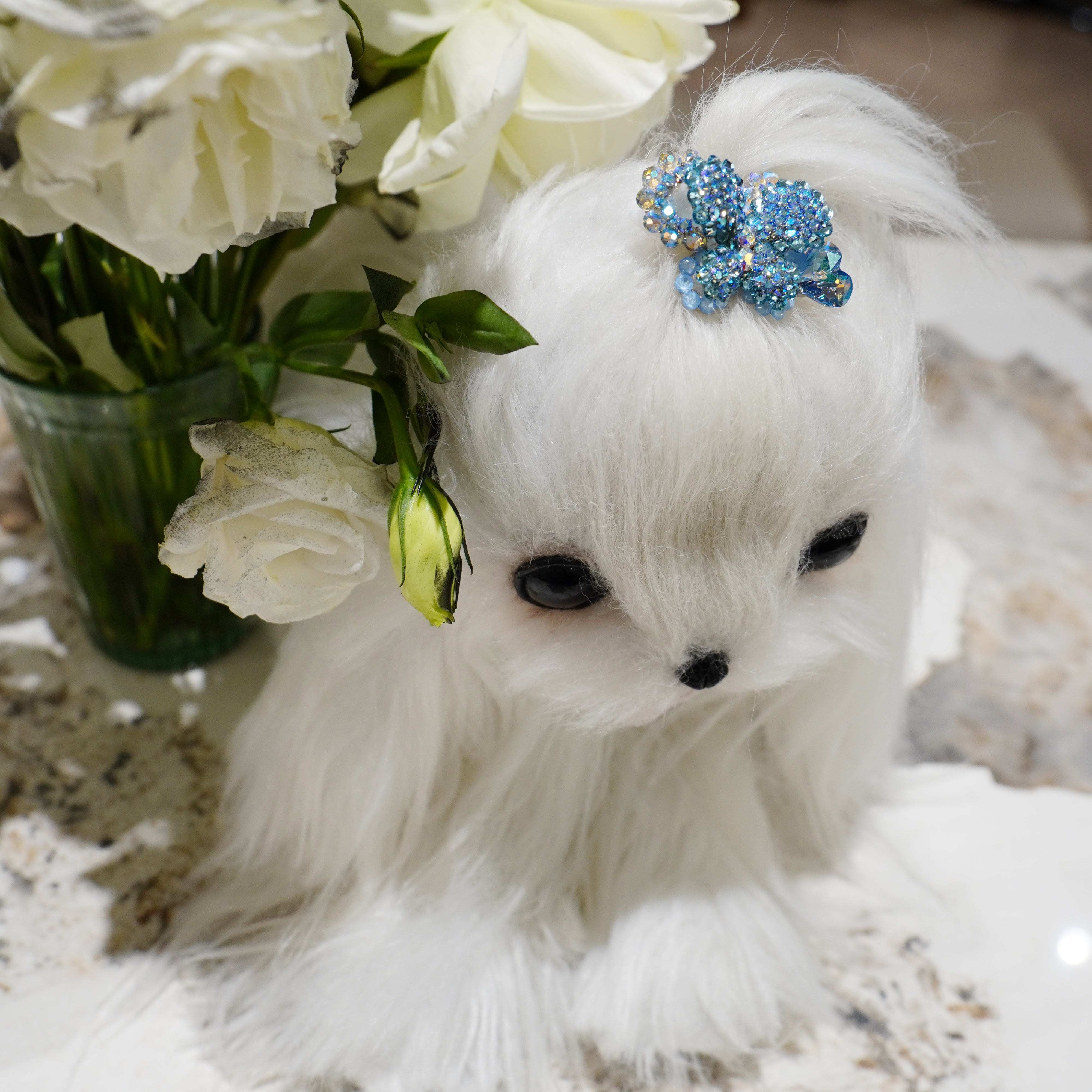 Lunapaw 3D Double-Layer Heart & Butterfly Luxe Crystal Top Clip TP13