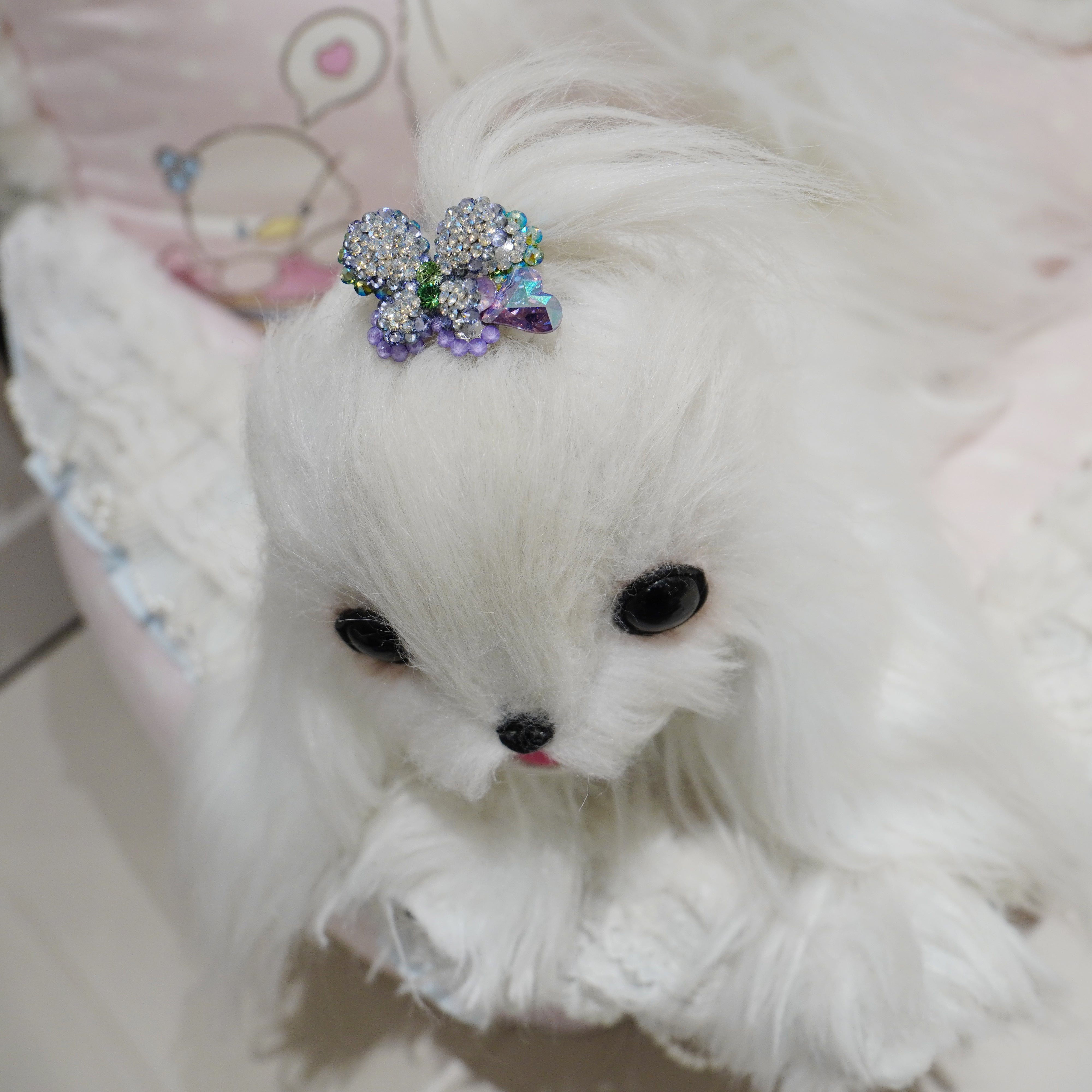 Lunapaw 3D Double-Layer Heart & Butterfly Luxe Crystal Top Clip TP13