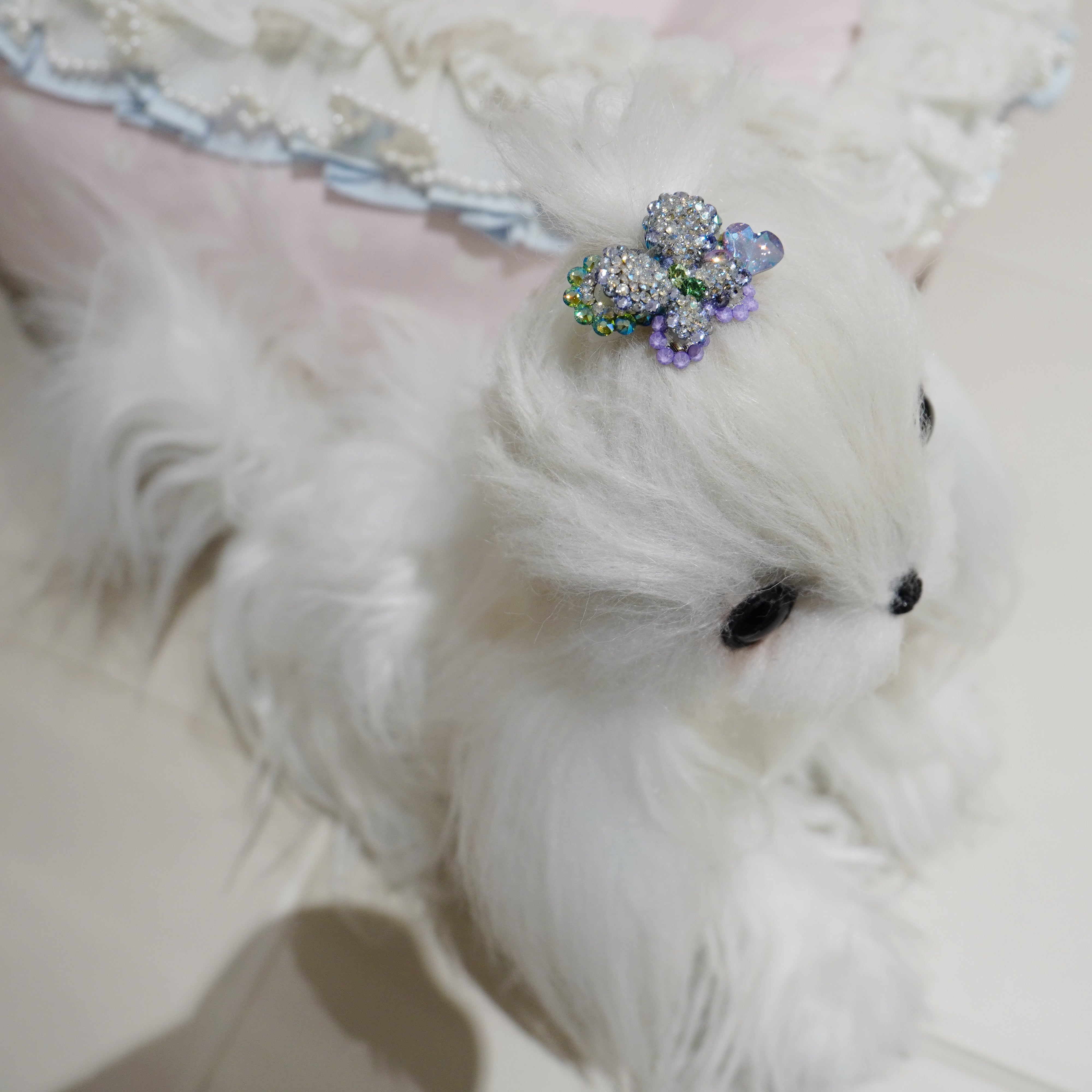 Lunapaw 3D Double-Layer Heart & Butterfly Luxe Crystal Top Clip TP13