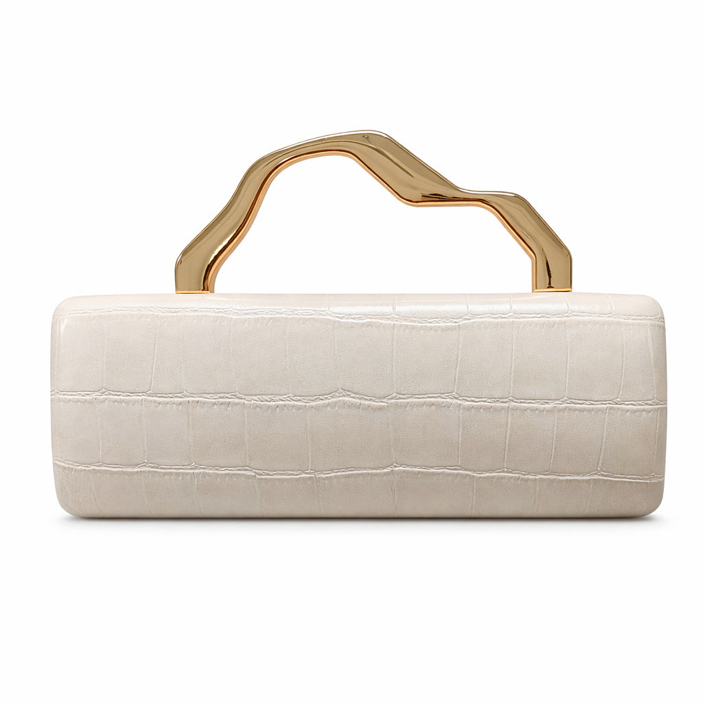 Éveline Croc-Embossed Evening Top Handle Bag EV25