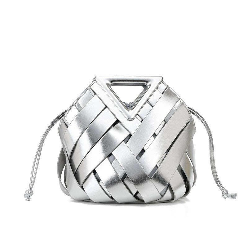 Amara Sculpted Woven Bucket Bag CT31