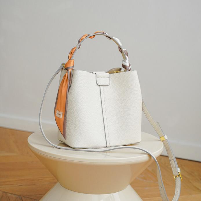 Amelie Ivory Mini Top Handle Bag CW30