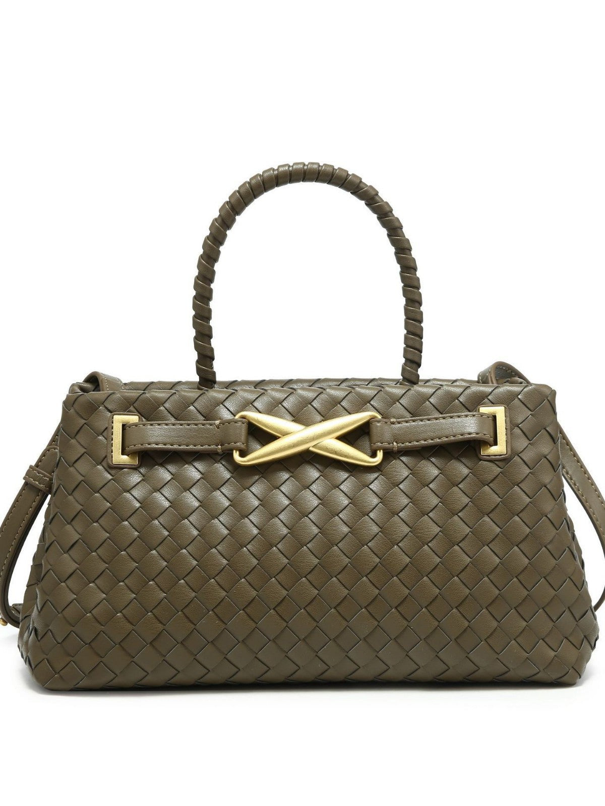 Aurette Woven Top Handle Bag CT46