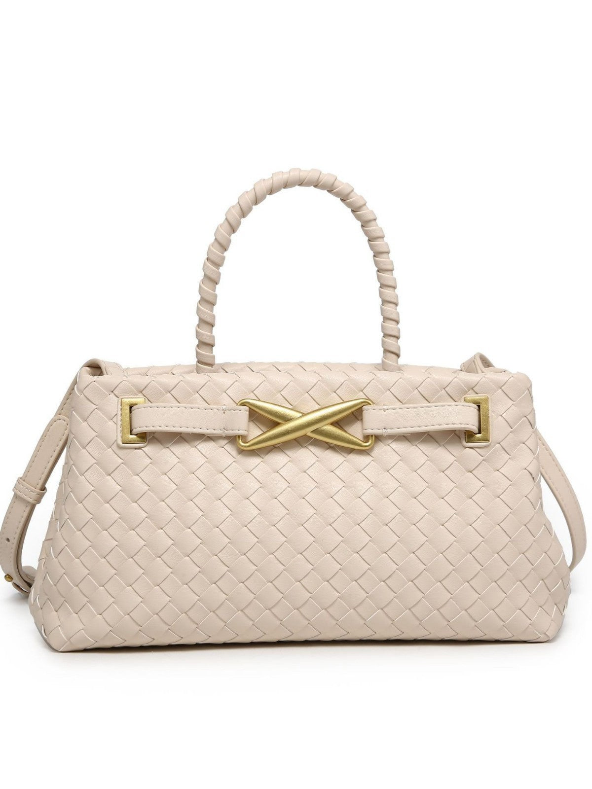 Aurette Woven Top Handle Bag CT46