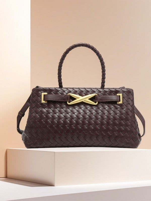 Aurette Woven Top Handle Bag CT46