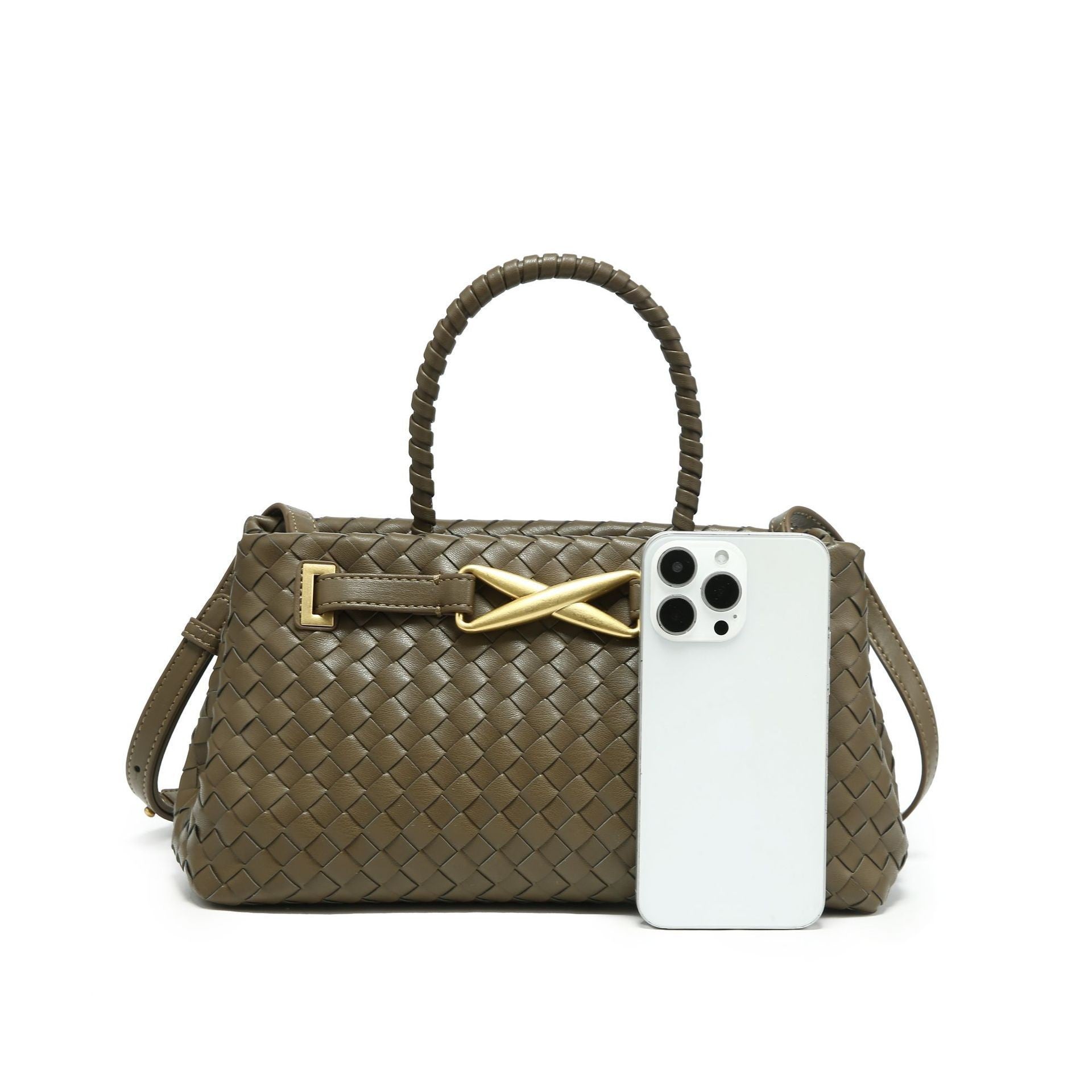 Aurette Woven Top Handle Bag CT46