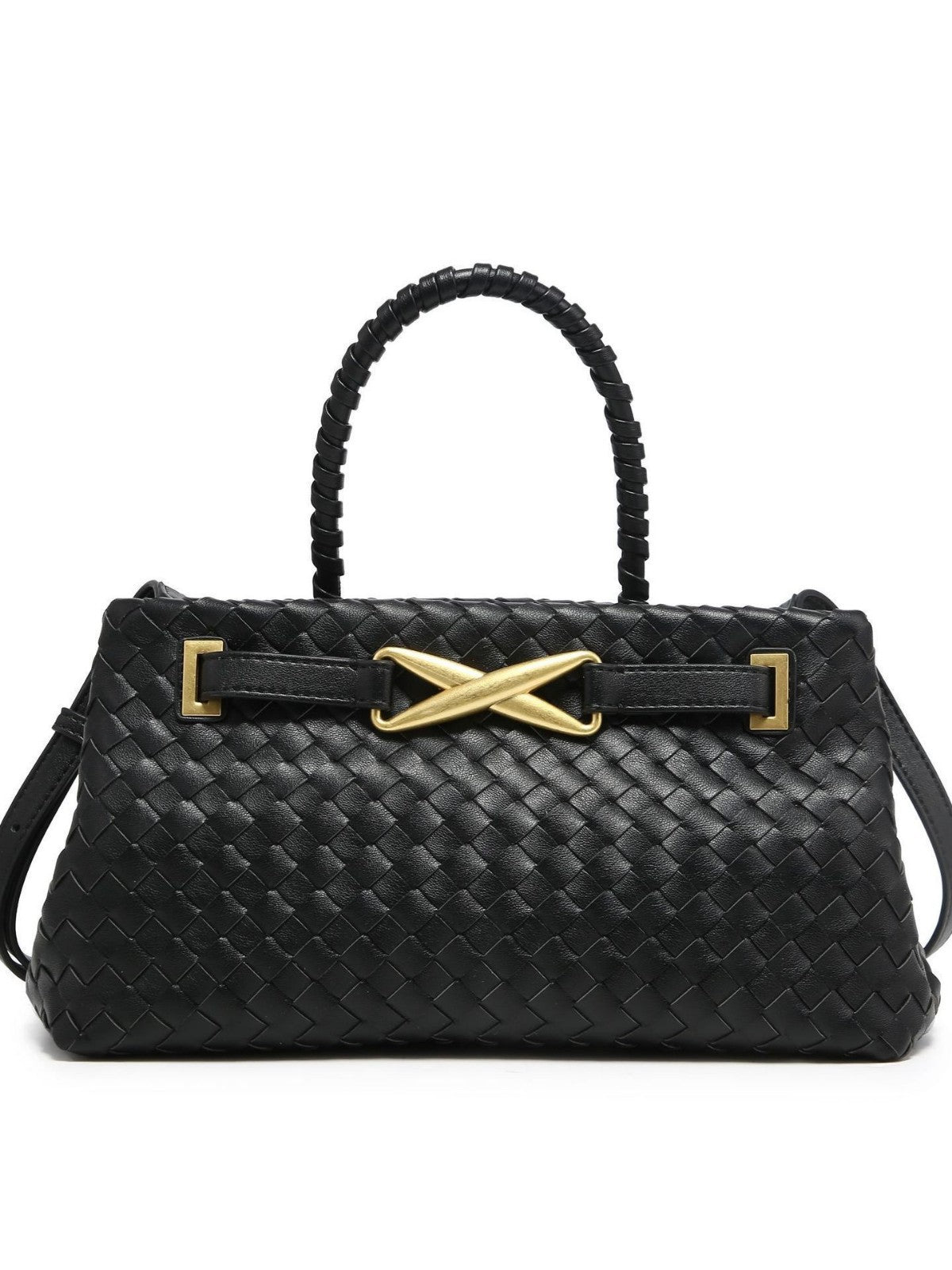 Aurette Woven Top Handle Bag CT46
