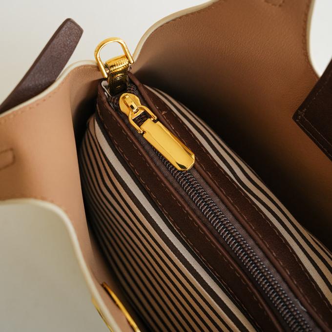 Camille Contrast-Strap Mini Tote Bag CM23