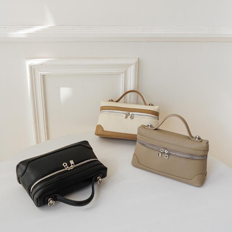 Camille Contrast-Trim Vanity Crossbody Bag CV22