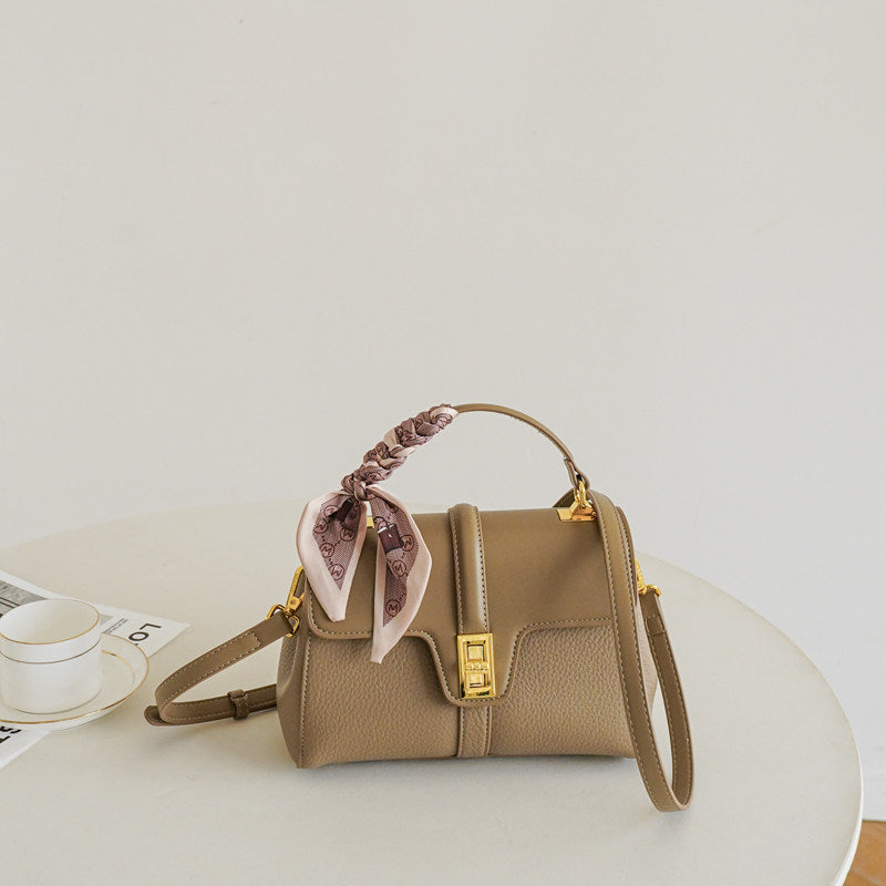 Celeste Structured Pebbled Leather Satchel CJ341
