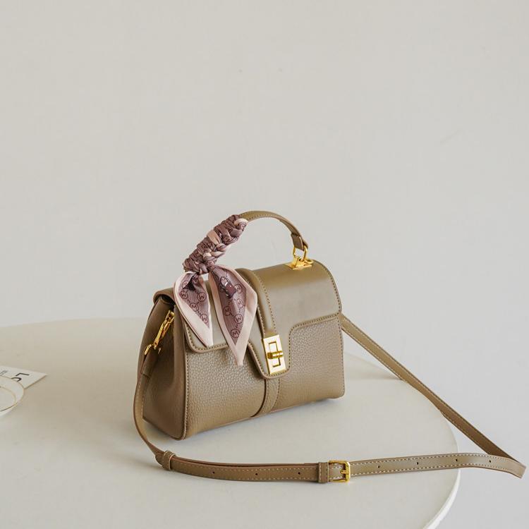 Celeste Structured Pebbled Leather Satchel CJ341