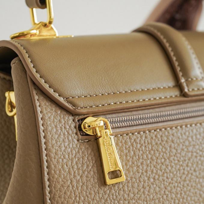 Celeste Structured Pebbled Leather Satchel CJ341