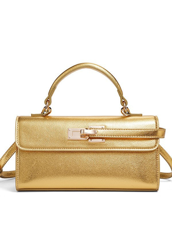 Celestine Canvas-Panel Top Handle Bag CT50