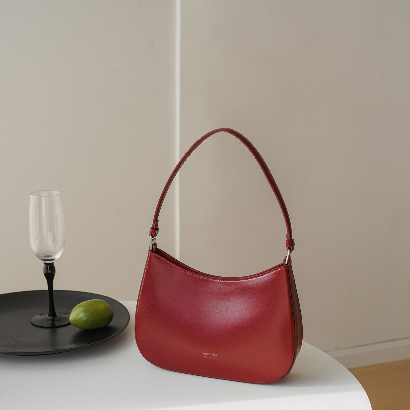Cognac Arc Shoulder Bag MF360