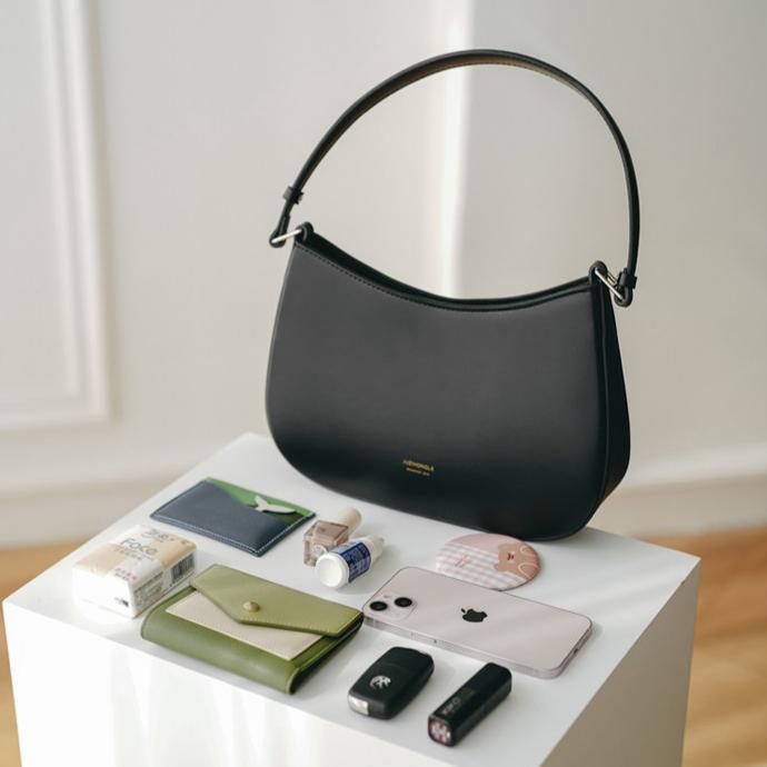 Cognac Arc Shoulder Bag MF360