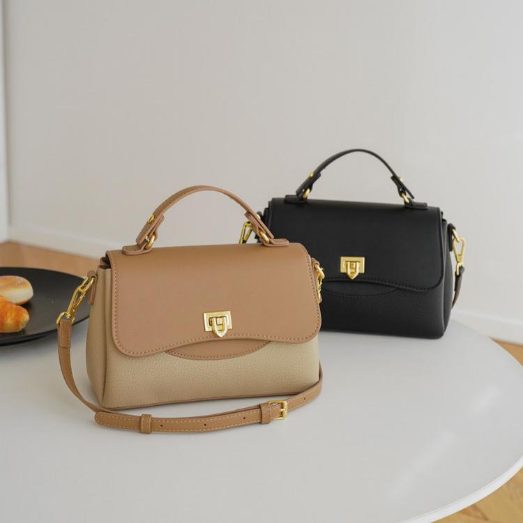 Elara Pebbled Leather Top Handle Satchel WQ32