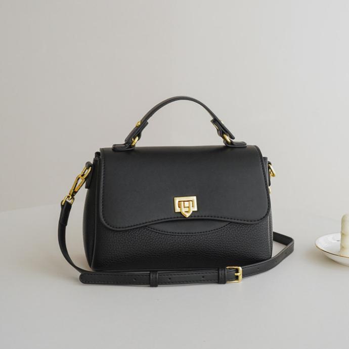 Elara Pebbled Leather Top Handle Satchel WQ32