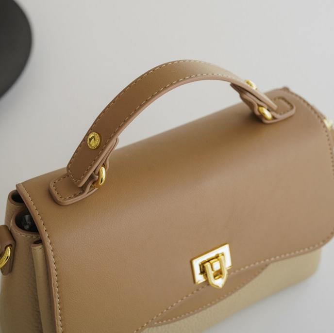 Elara Pebbled Leather Top Handle Satchel WQ32