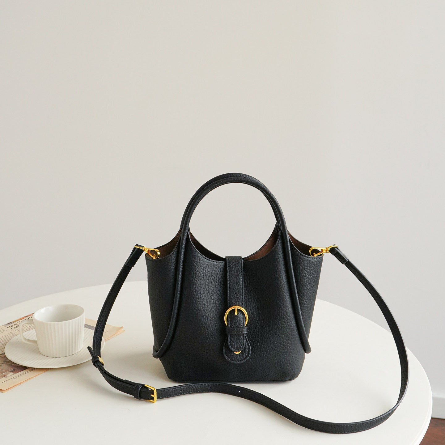 Éliane Pebbled Mini Tote Bag LP214
