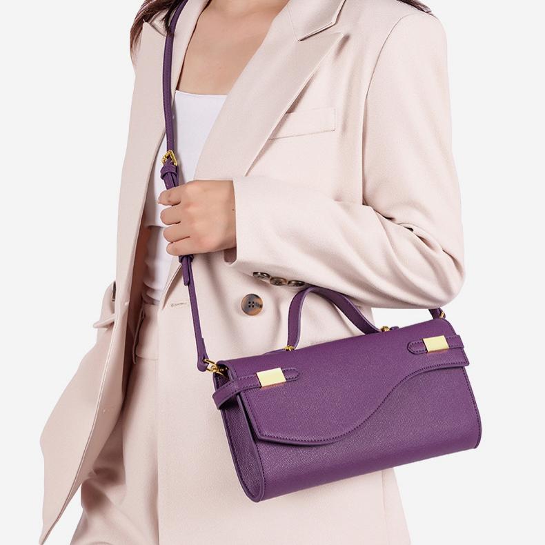 Élodie Cross-Grain Top Handle Bag MF245