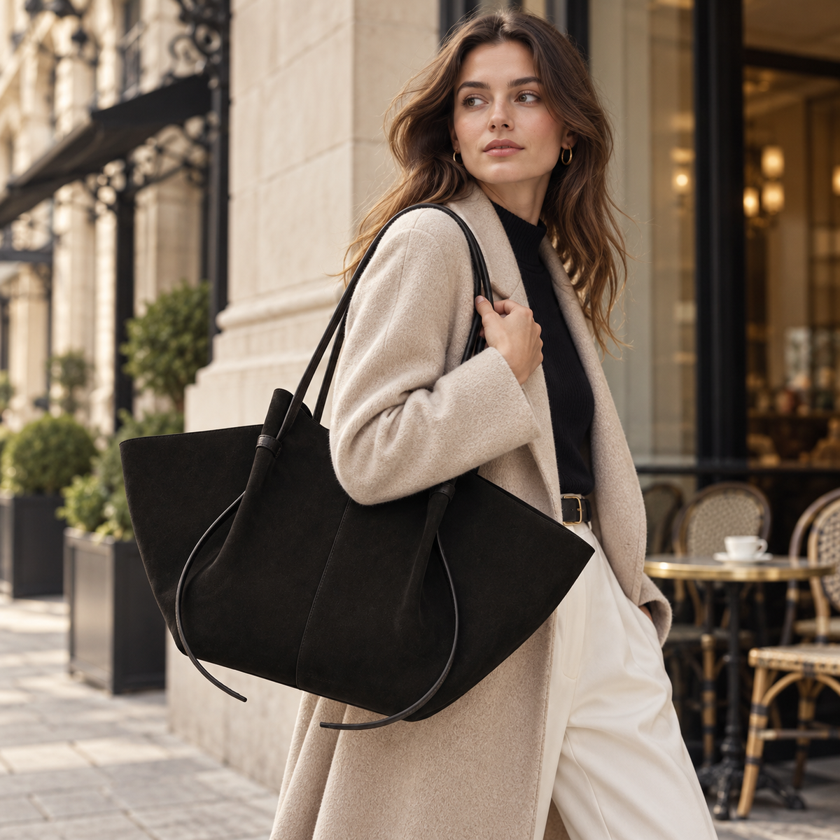 Élodie Suede Wing Tote Bag TR71