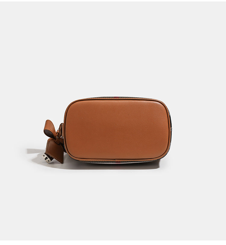 Elodie Check Bucket Shoulder Bag ST19