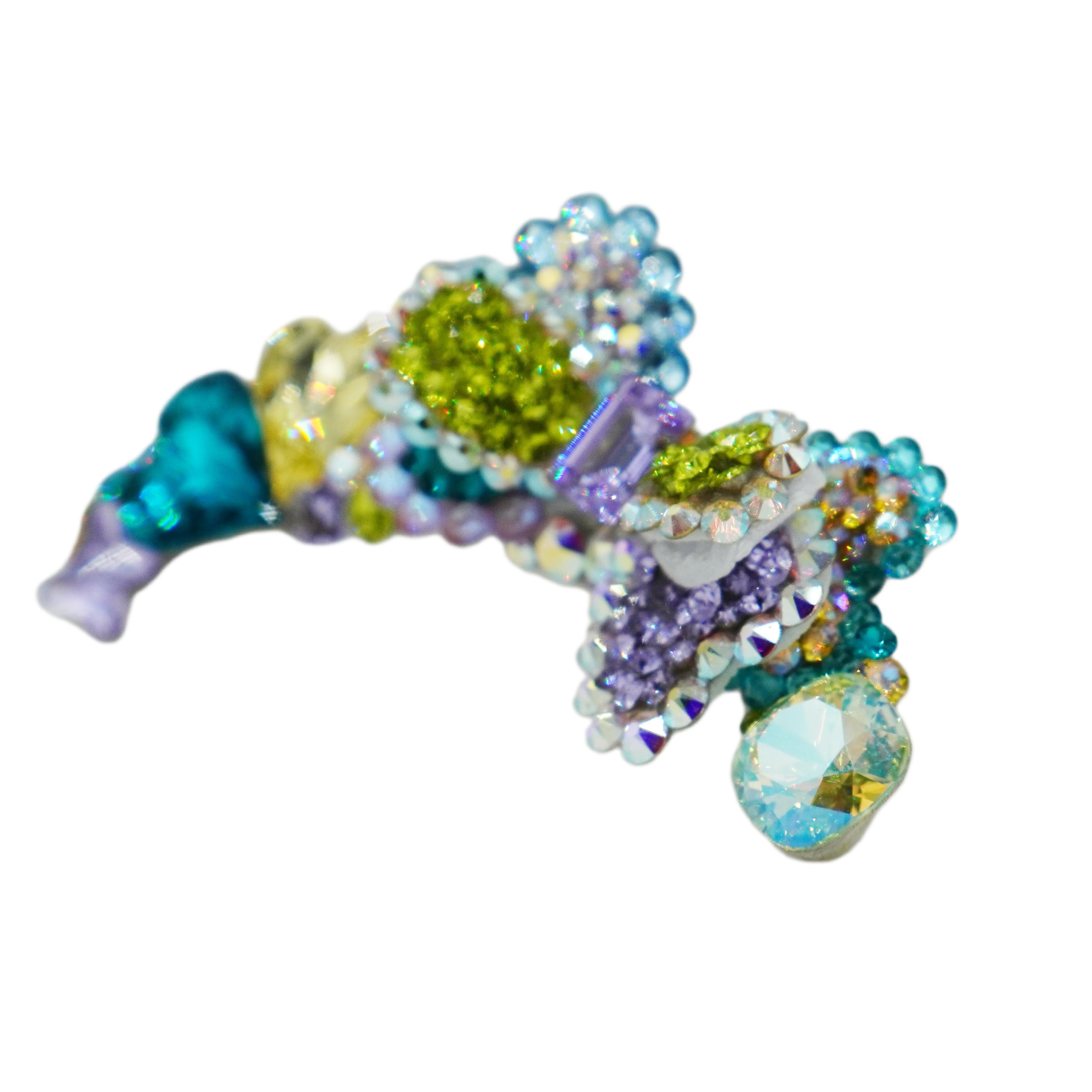 Lunapaw Structured Double-Layer Ribbon Luxury Crystal Headband HB45