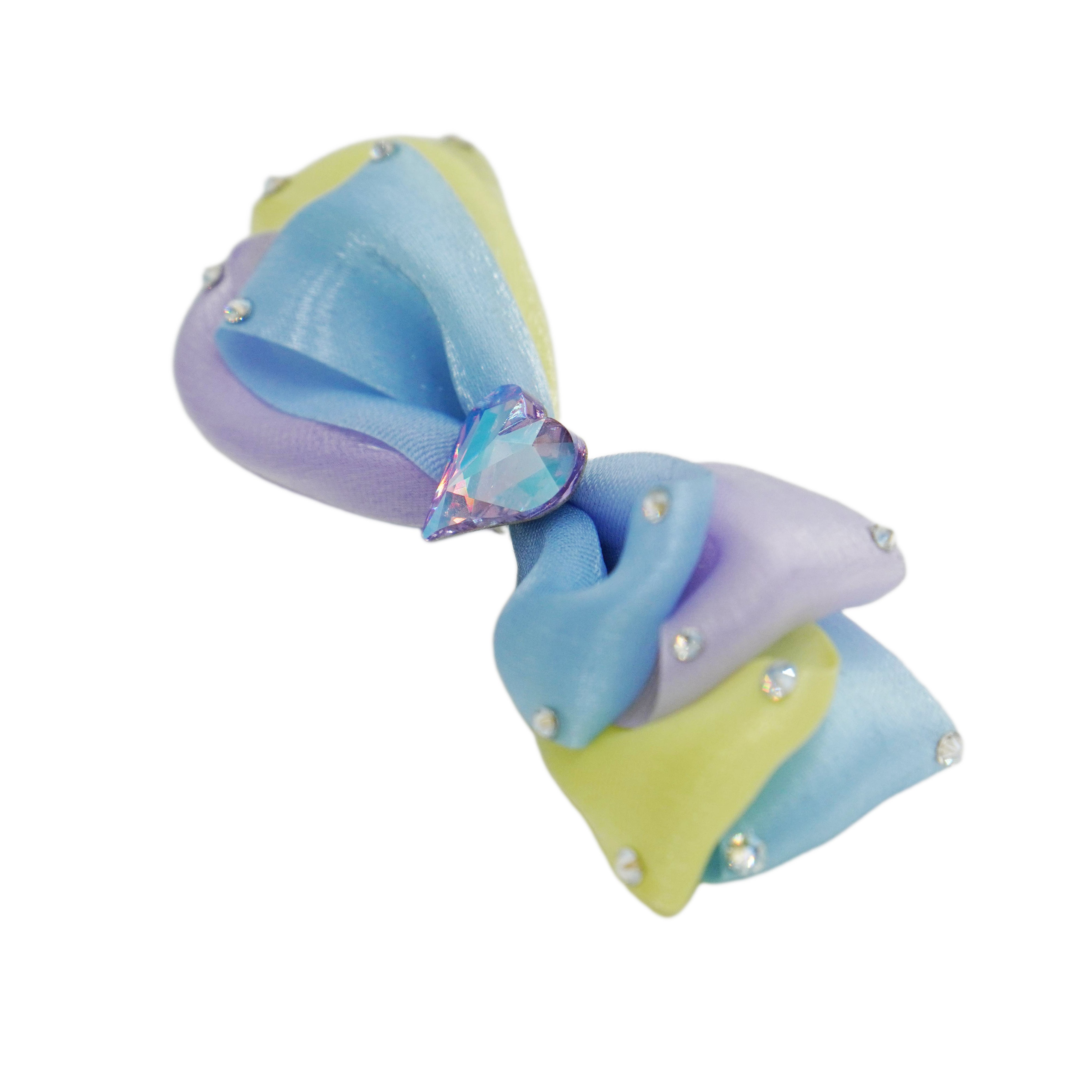 Lunapaw Sweet Candy-Tone Ribbon Bow Fabric Top Clip TP2019