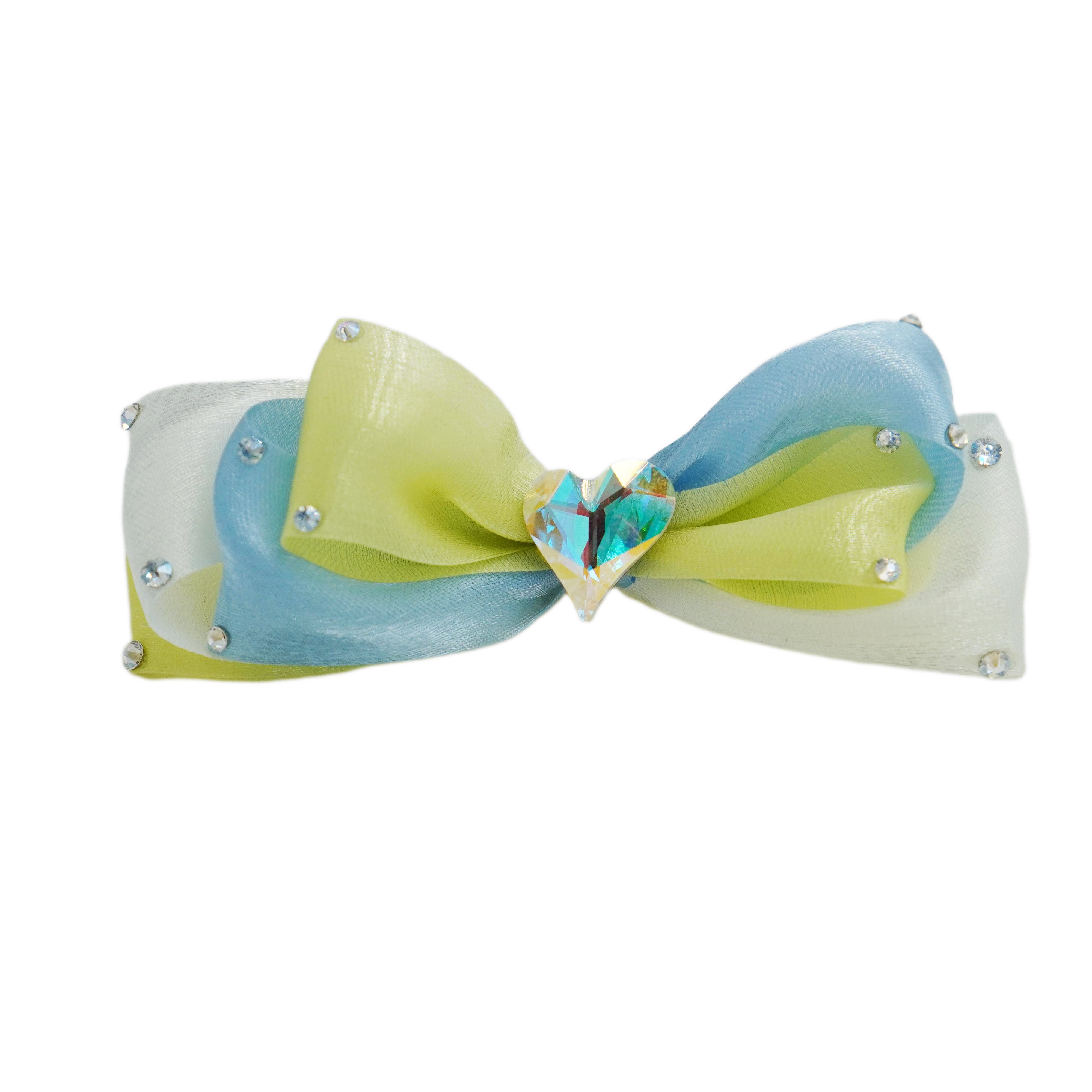 Lunapaw Sweet Candy-Tone Ribbon Bow Fabric Top Clip TP2019