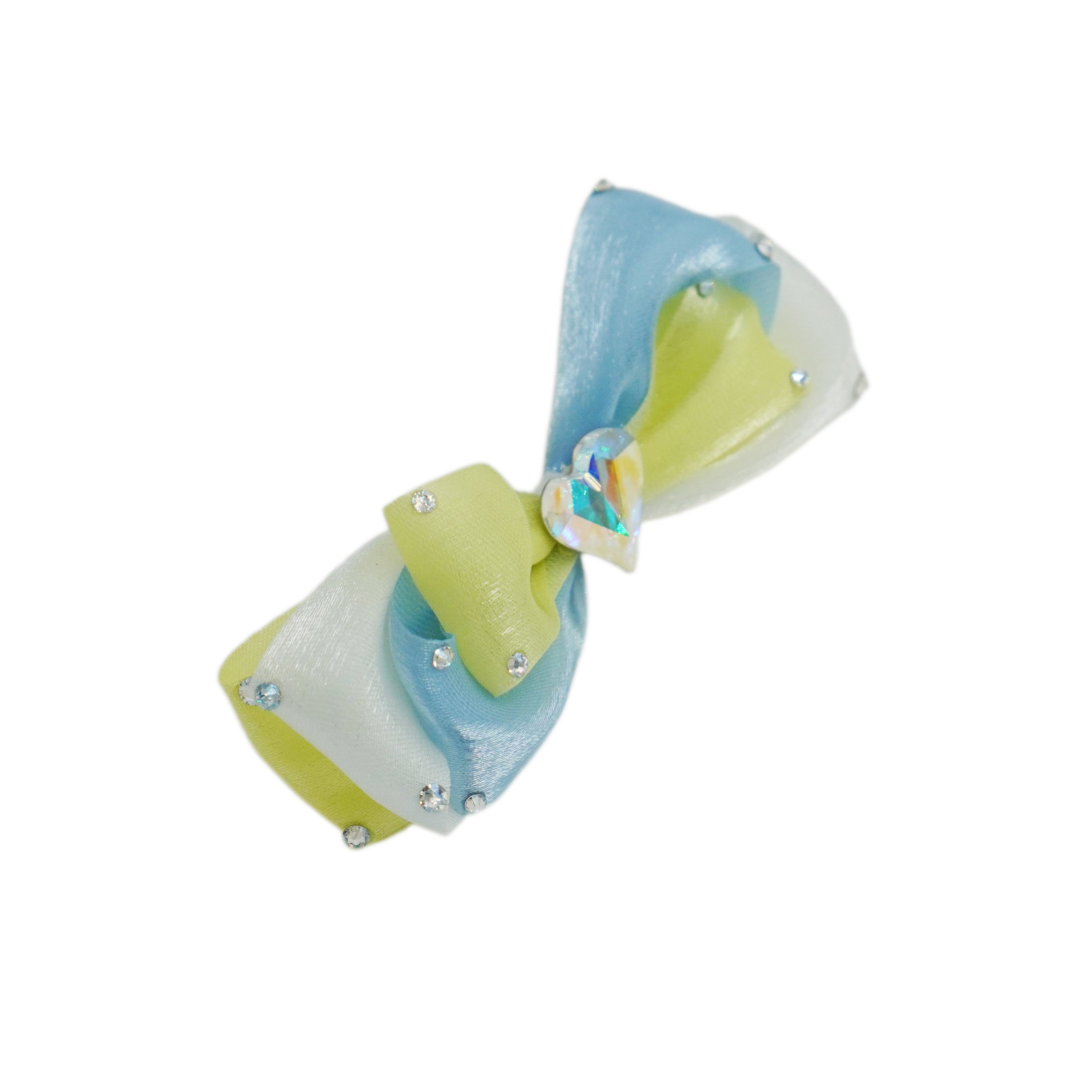 Lunapaw Sweet Candy-Tone Ribbon Bow Fabric Top Clip TP2019