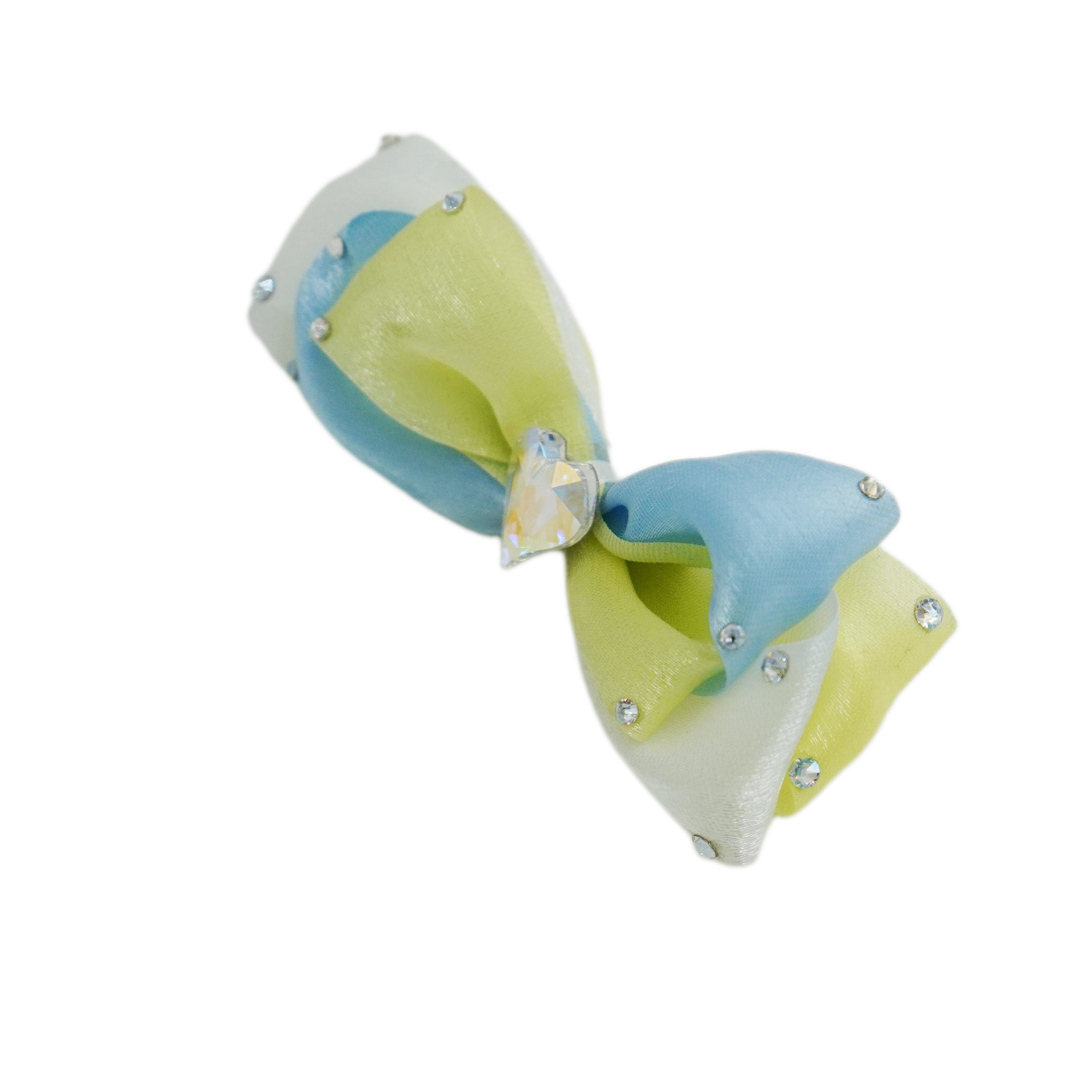 Lunapaw Sweet Candy-Tone Ribbon Bow Fabric Top Clip TP2019