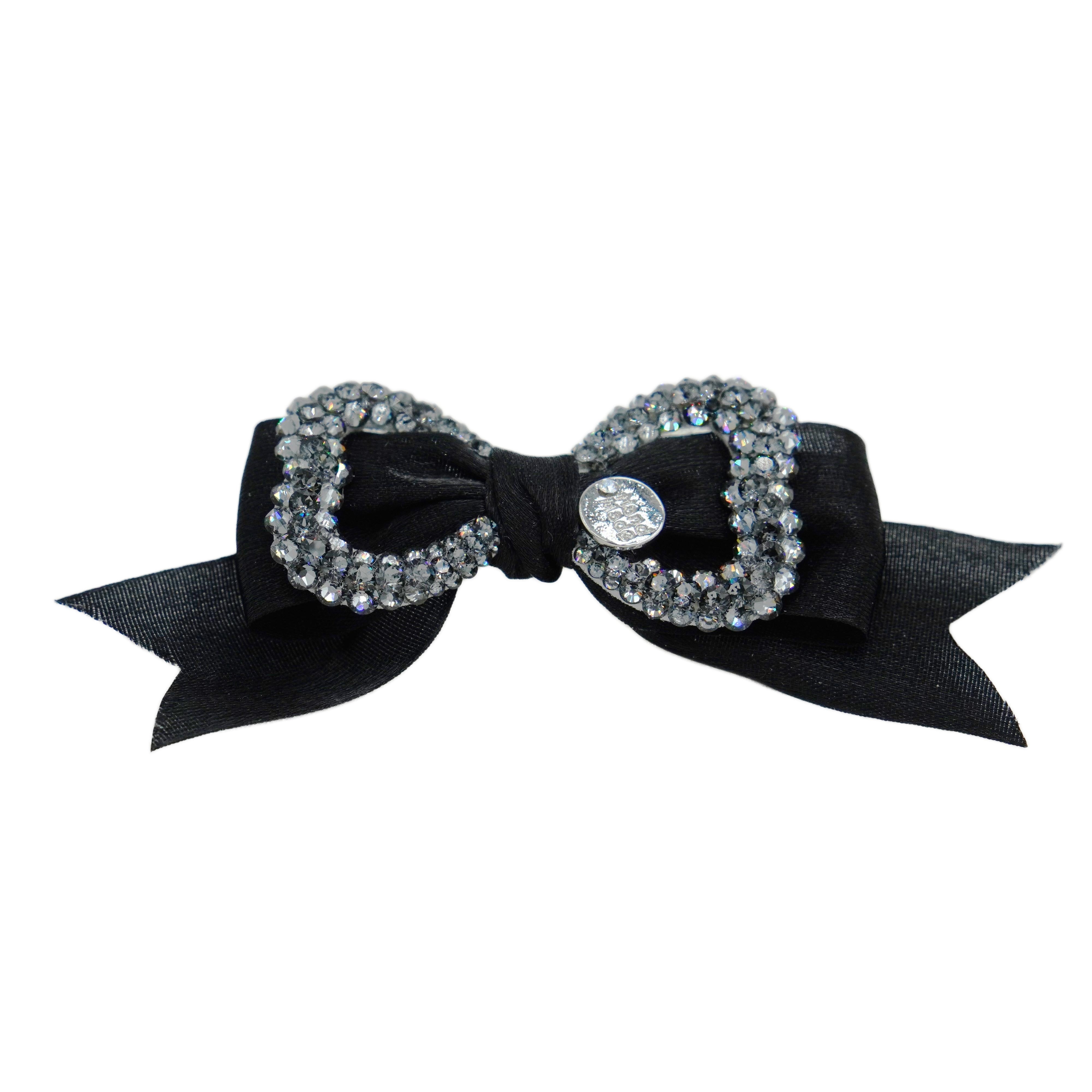 Lunapaw Elegant Ribbon & Luxury Crystal-Knot Fabric Top Clip TP2015