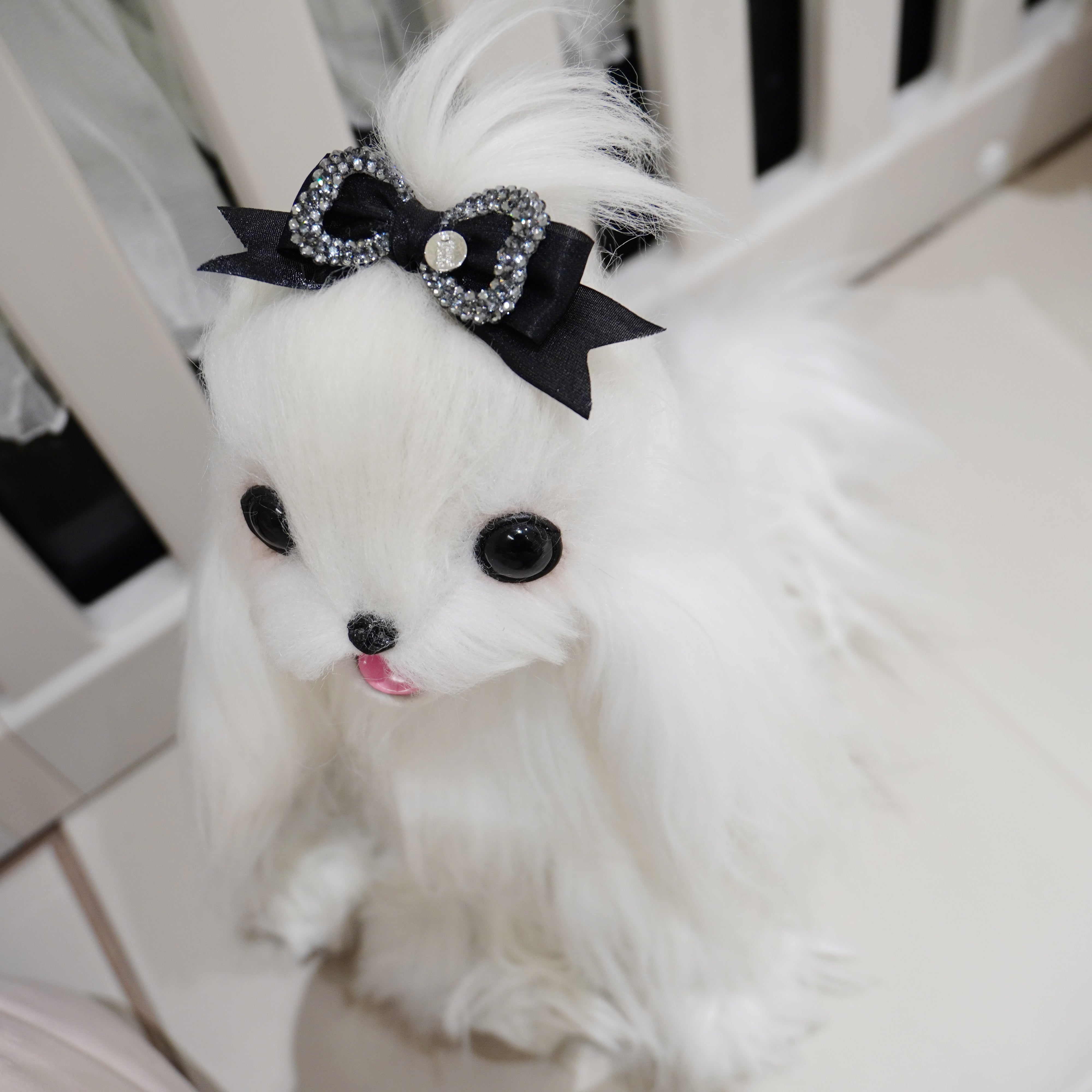 Lunapaw Elegant Ribbon & Luxury Crystal-Knot Fabric Top Clip TP2015