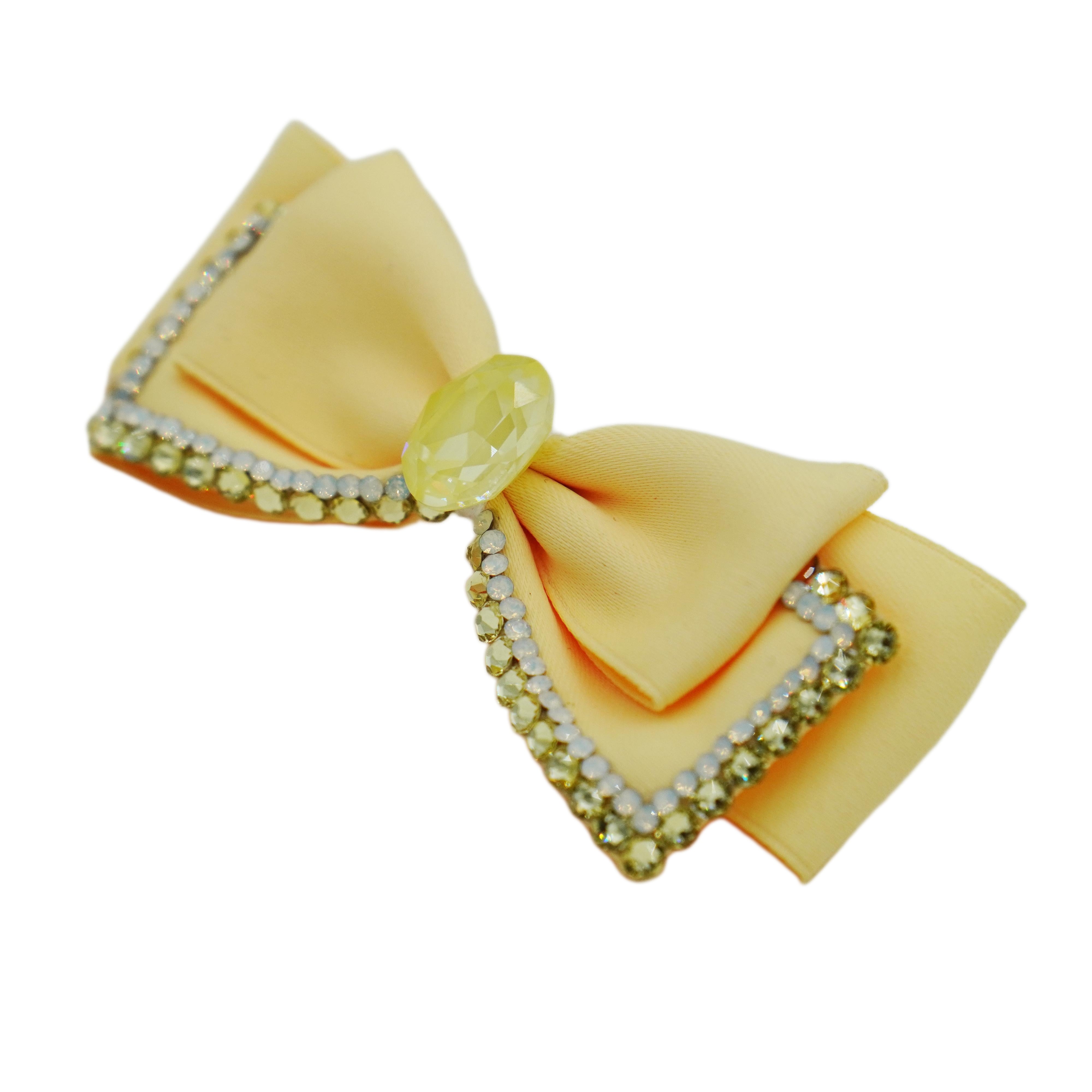 Lunapaw Fabric Bow Top Clip TP2010