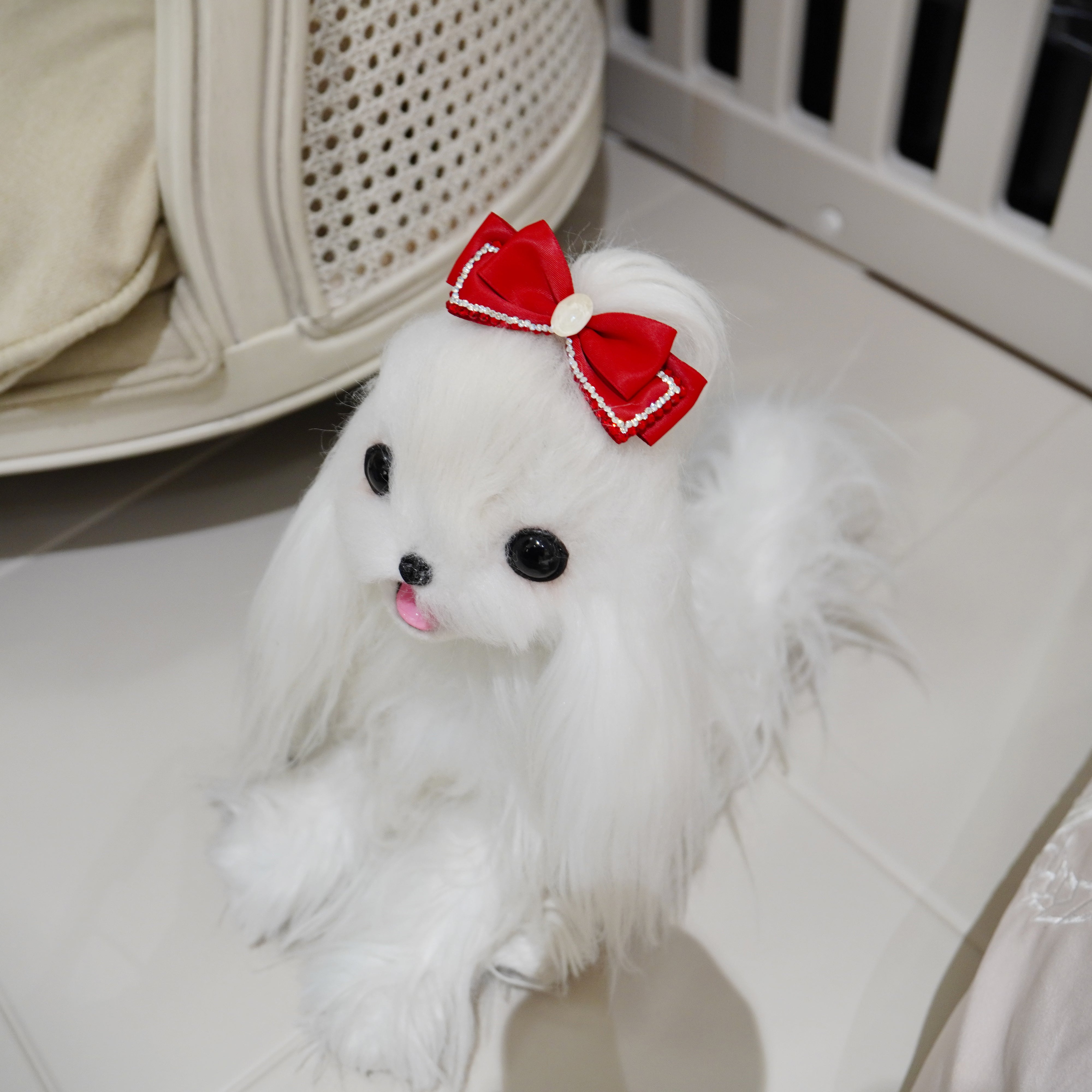 Lunapaw Fabric Bow Top Clip TP2010