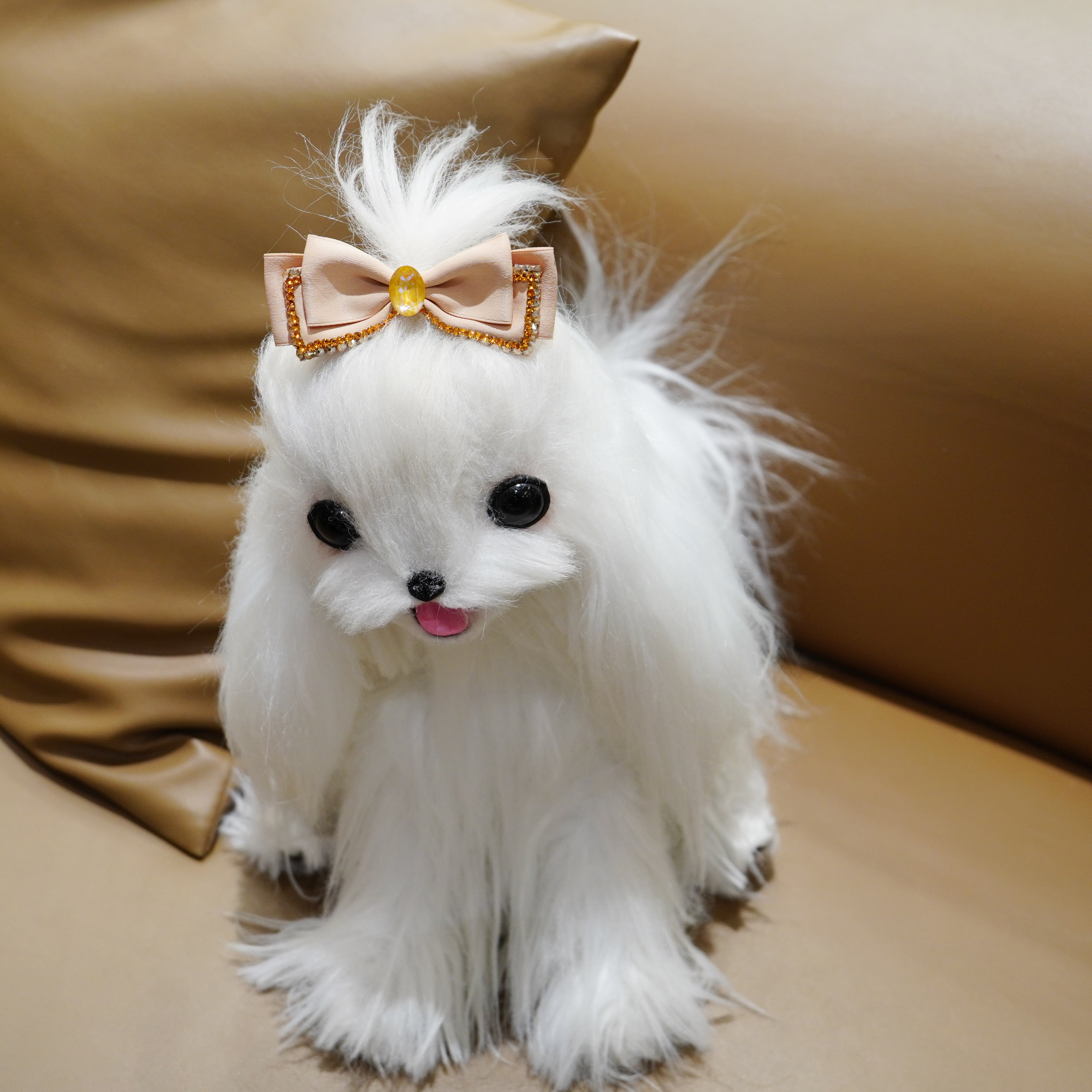 Lunapaw Fabric Bow Top Clip TP2010