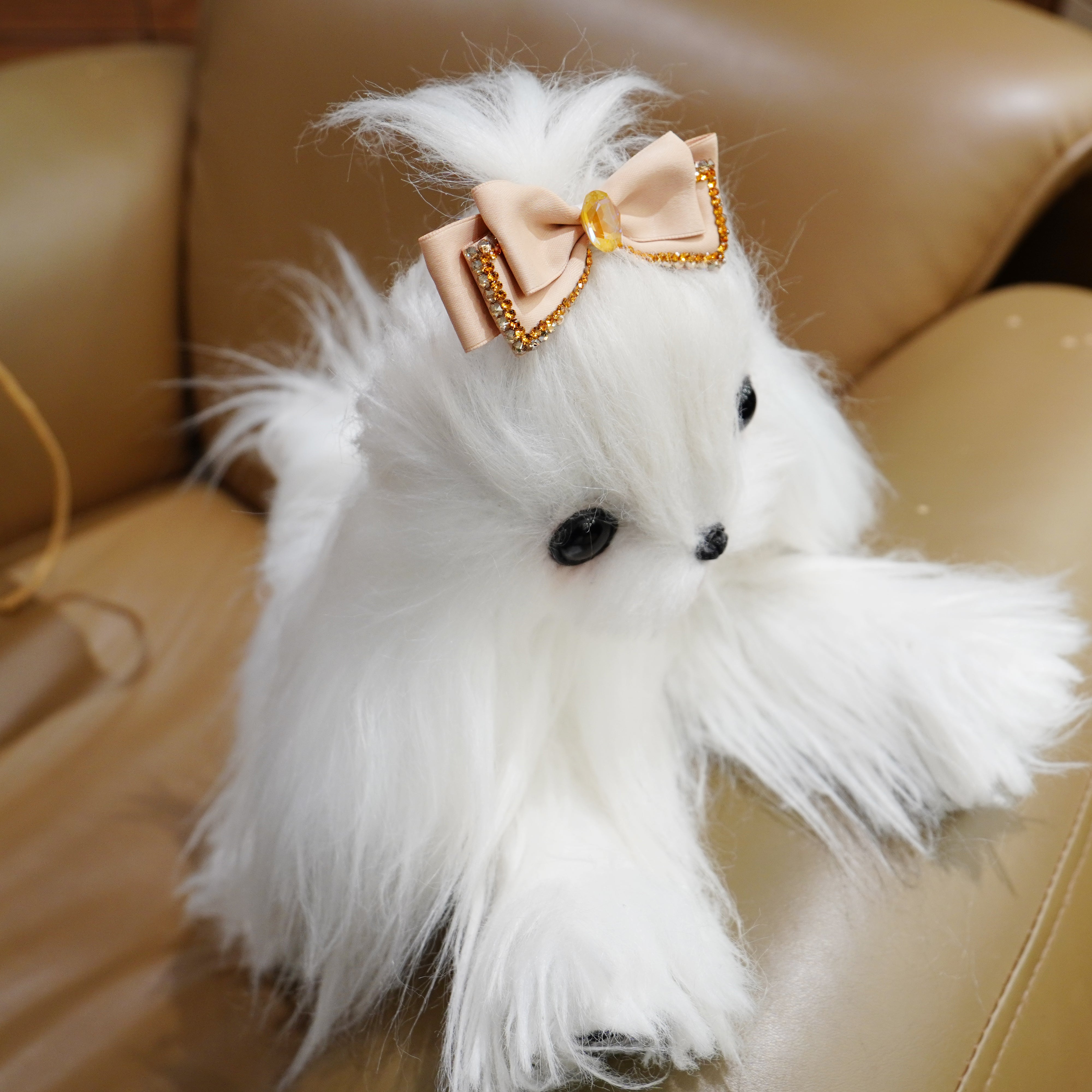 Lunapaw Fabric Bow Top Clip TP2010