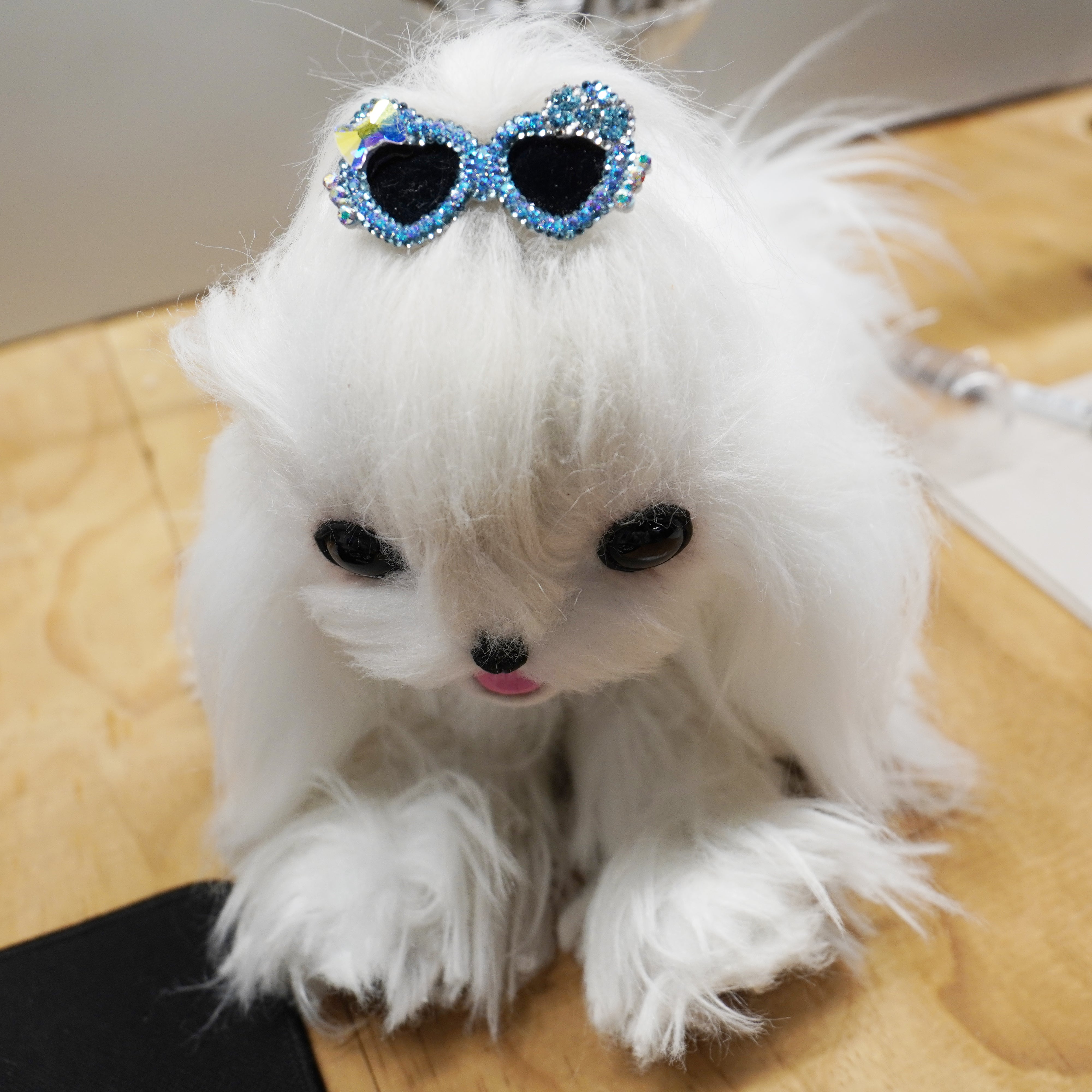 Lunapaw Heart Bow Sunglasses Luxury Crystal Top Clip TP26