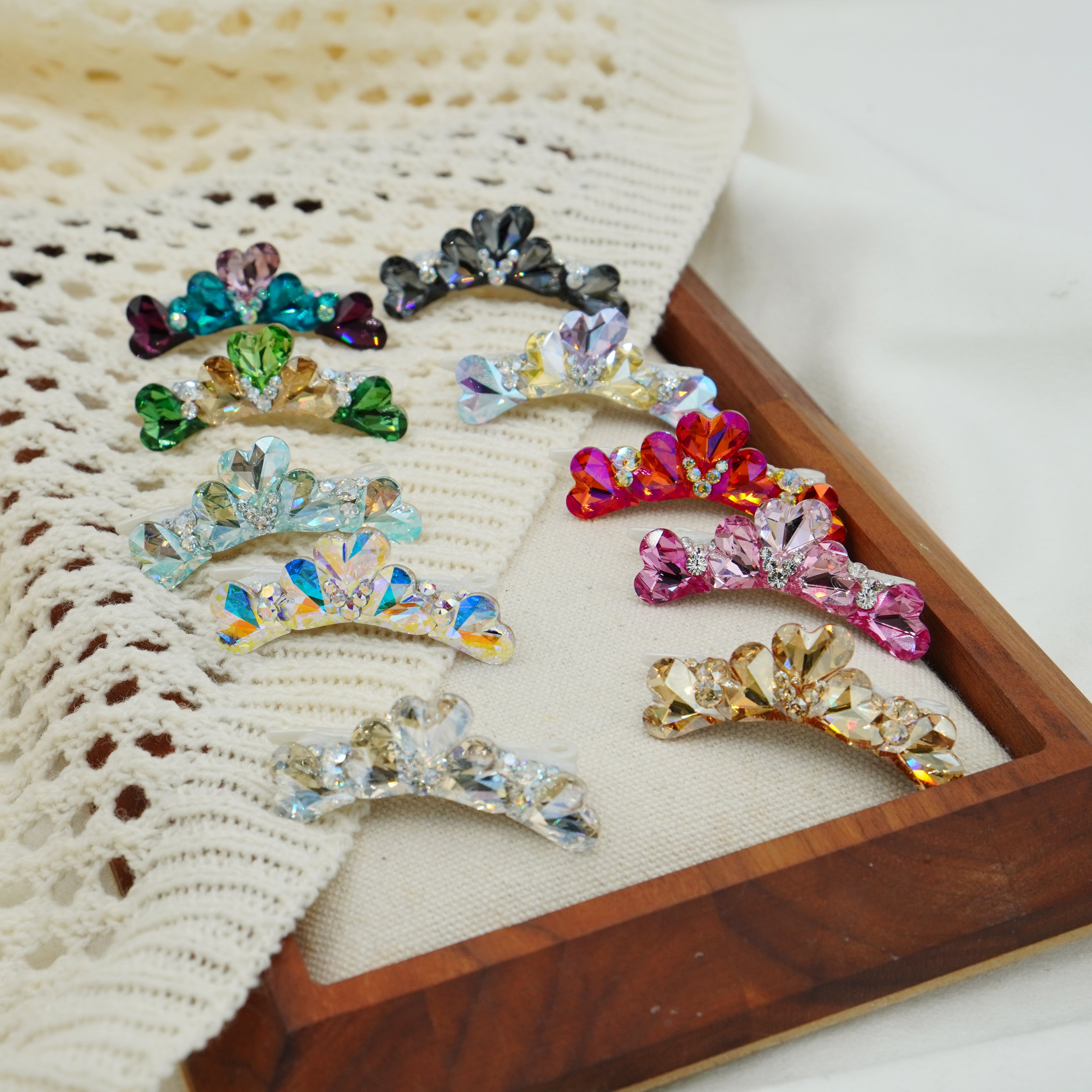 Lunapaw Heart Luxury Crystal Crown CRN20