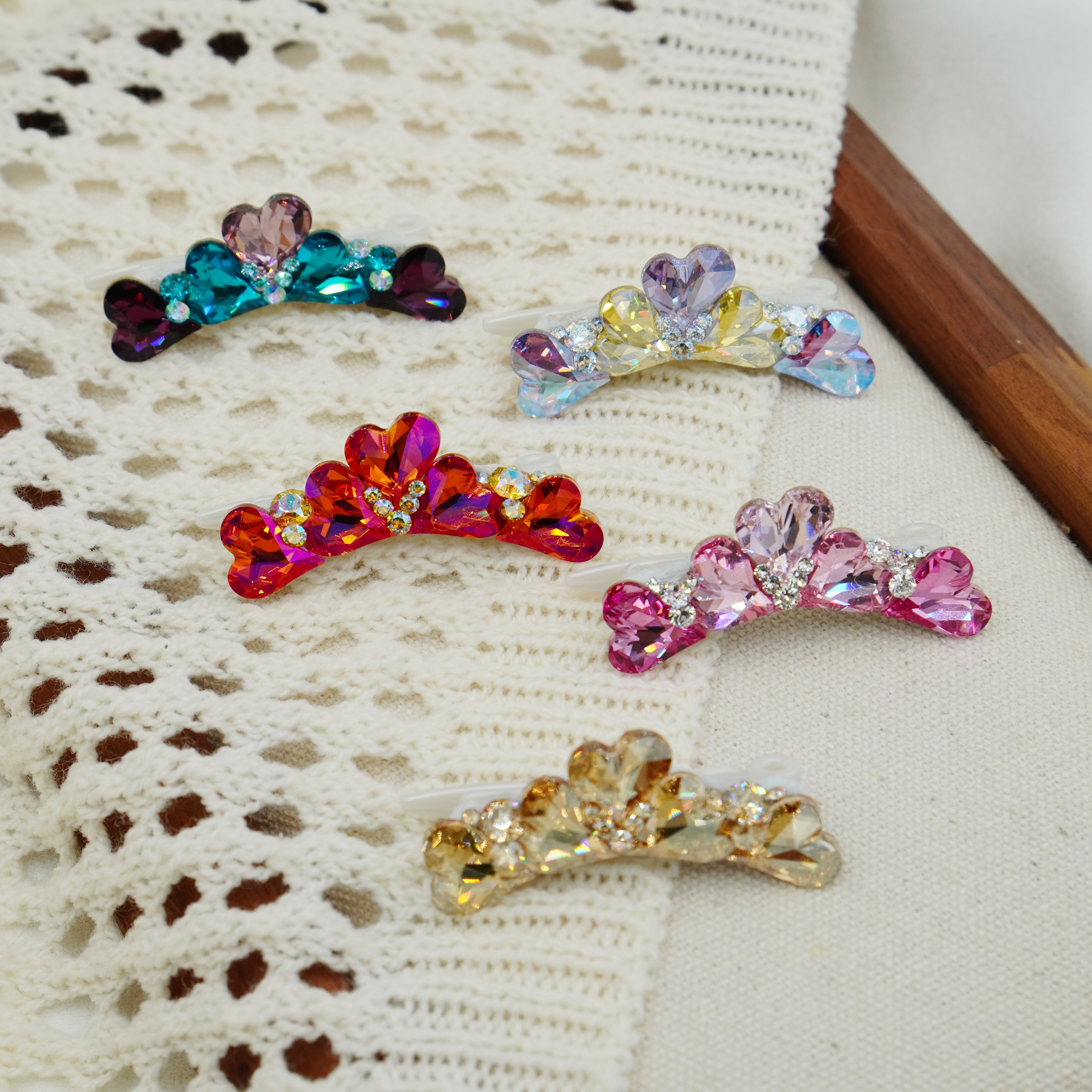 Lunapaw Heart Luxury Crystal Crown CRN20