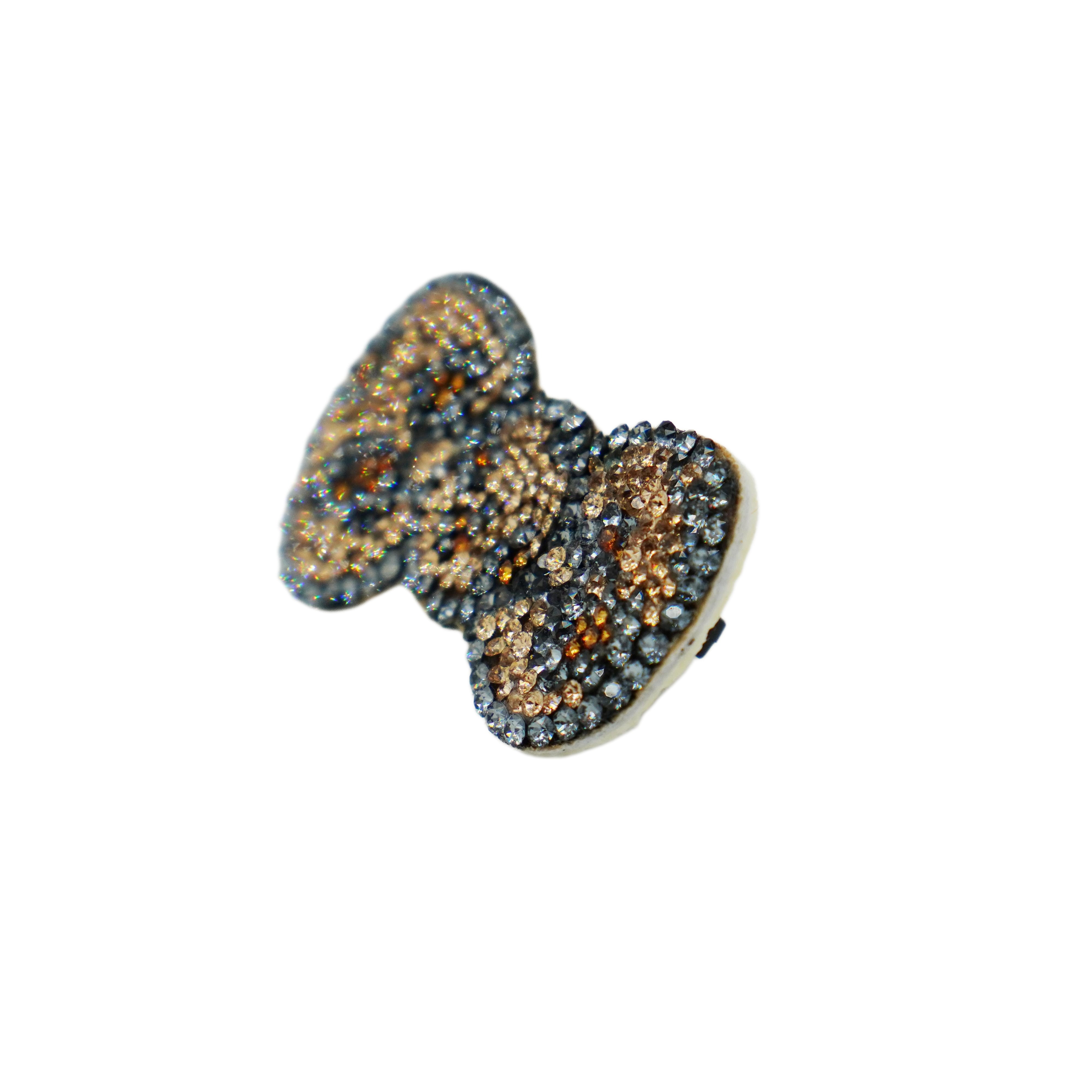 Lunapaw Leopard Bow Luxe Crystal Top Clip TP10