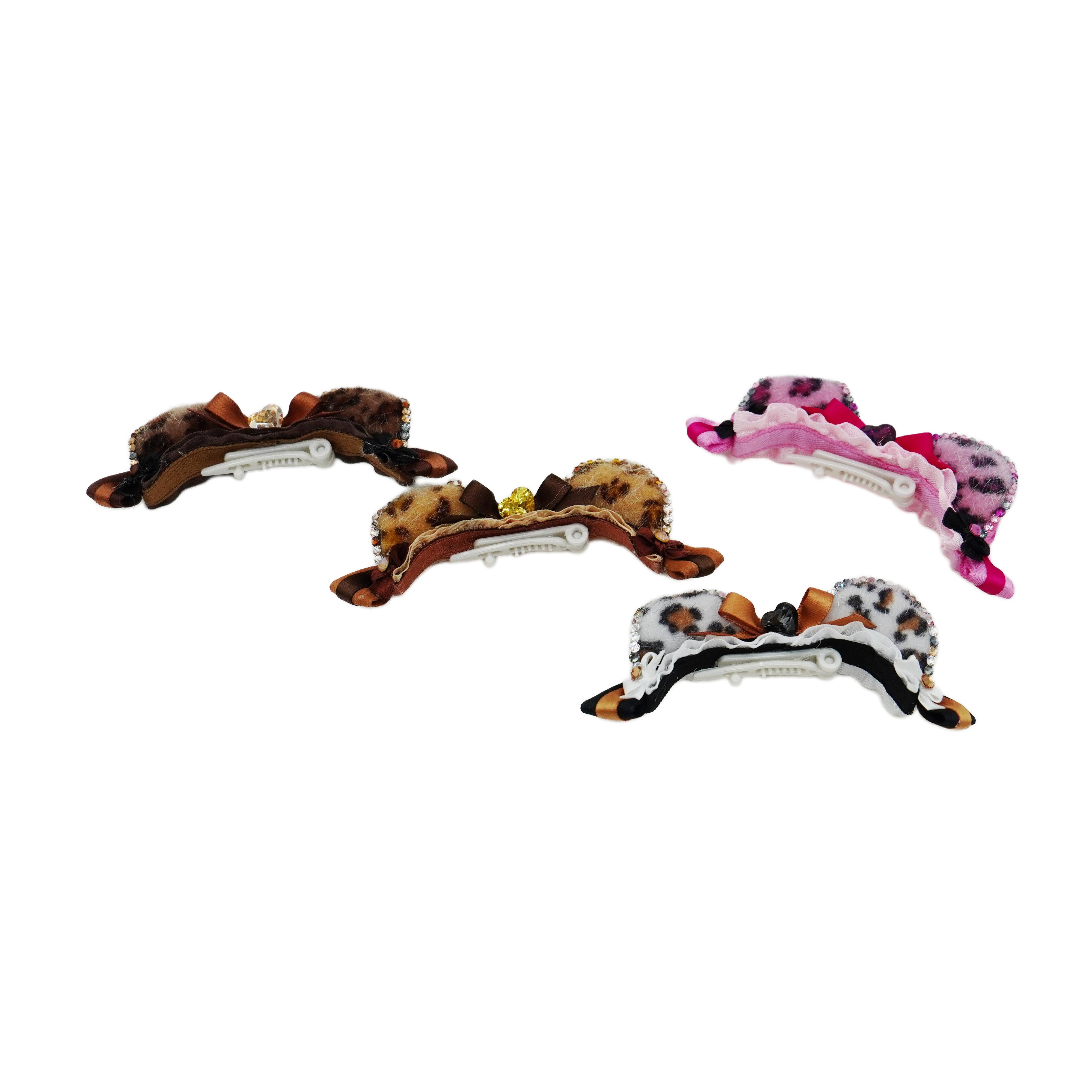 Lunapaw Leopard Cat Ear Fabric Headband HB30