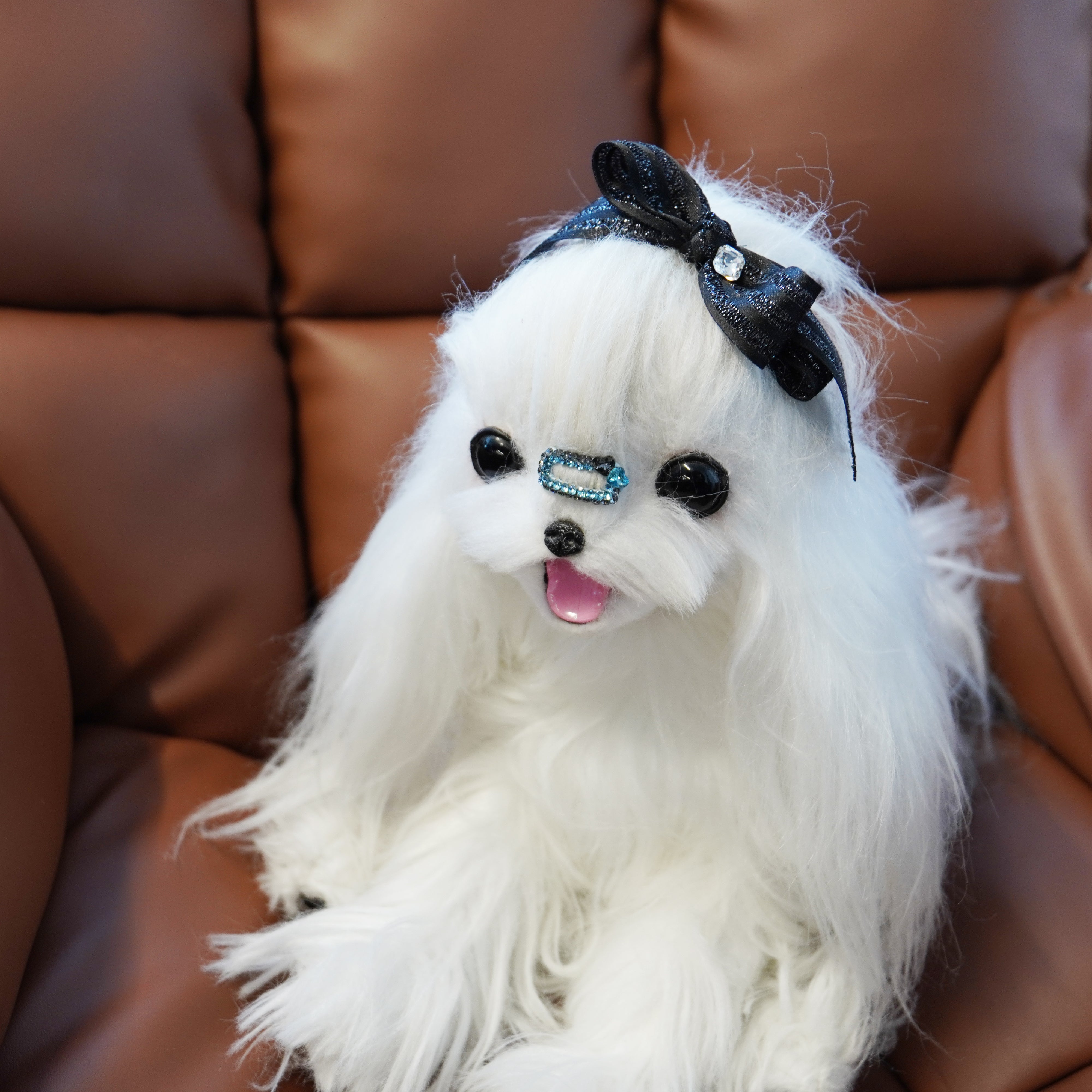 Lunapaw Satin Ribbon – Airy Flutter Bow Fabric Top Clip TP2016