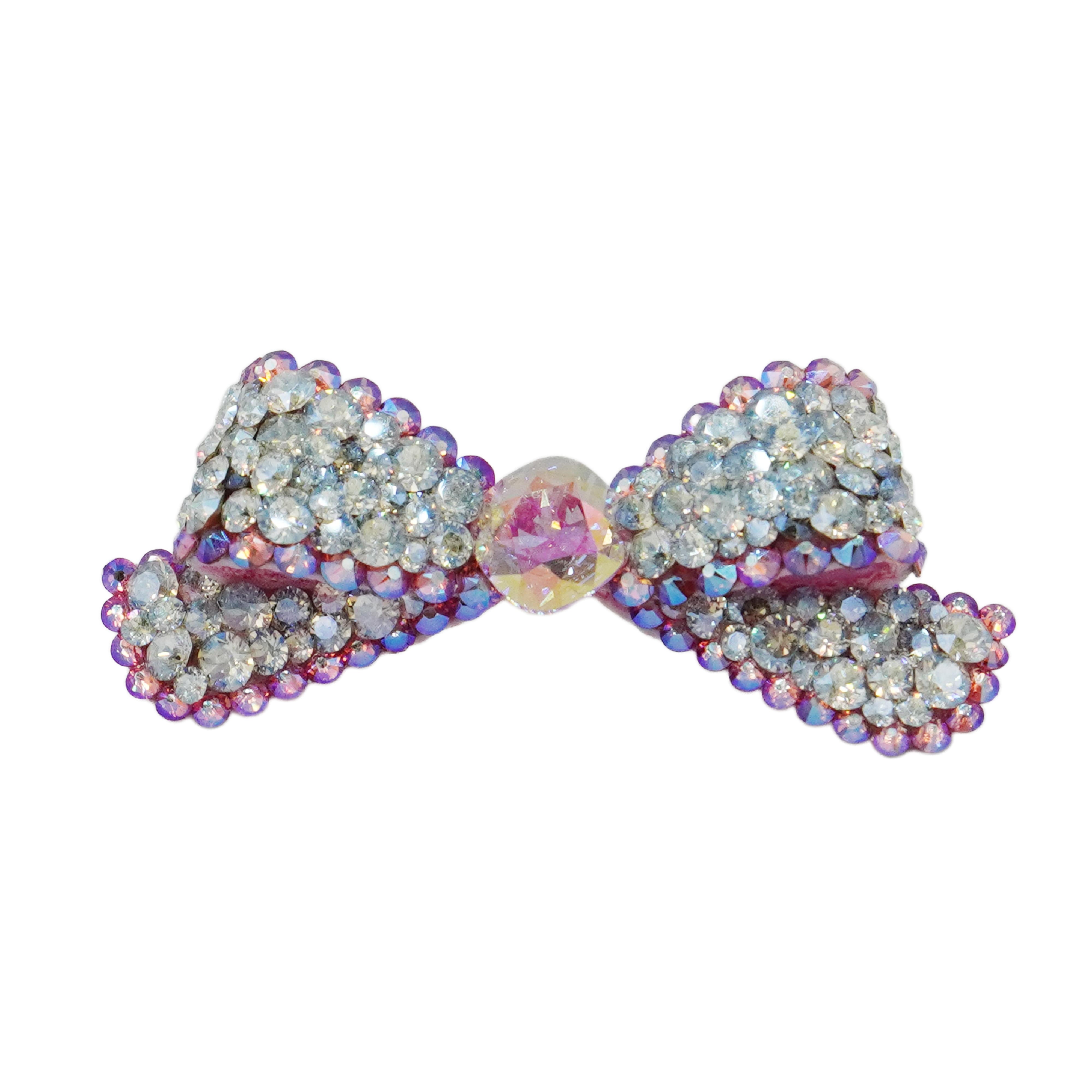 Lunapaw Sculpted 3D Layered Ribbon-Tail Luxury Crystal Top Clip TP32