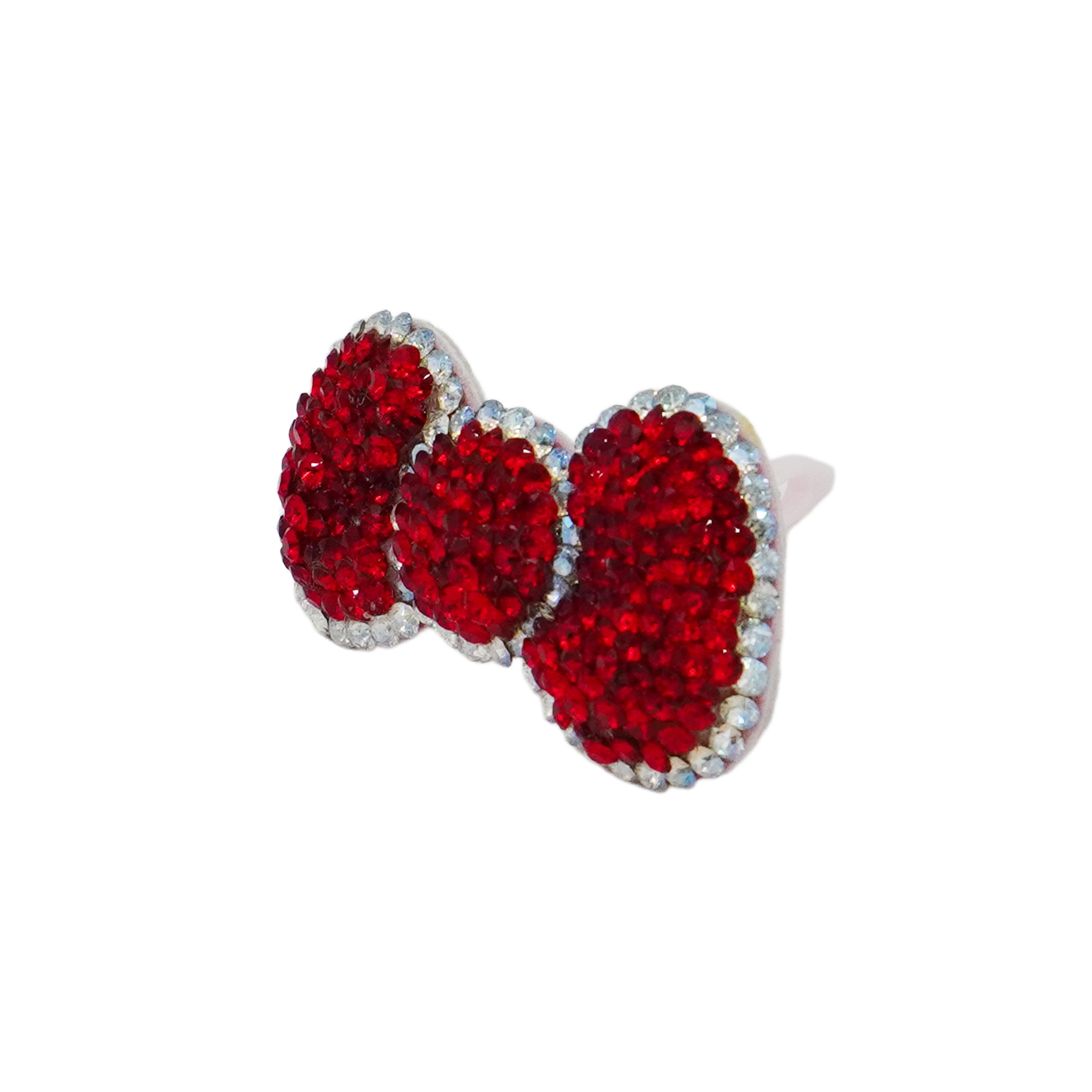 Lunapaw Structured 3D Bow Luxury Crystal Top Clip TP34