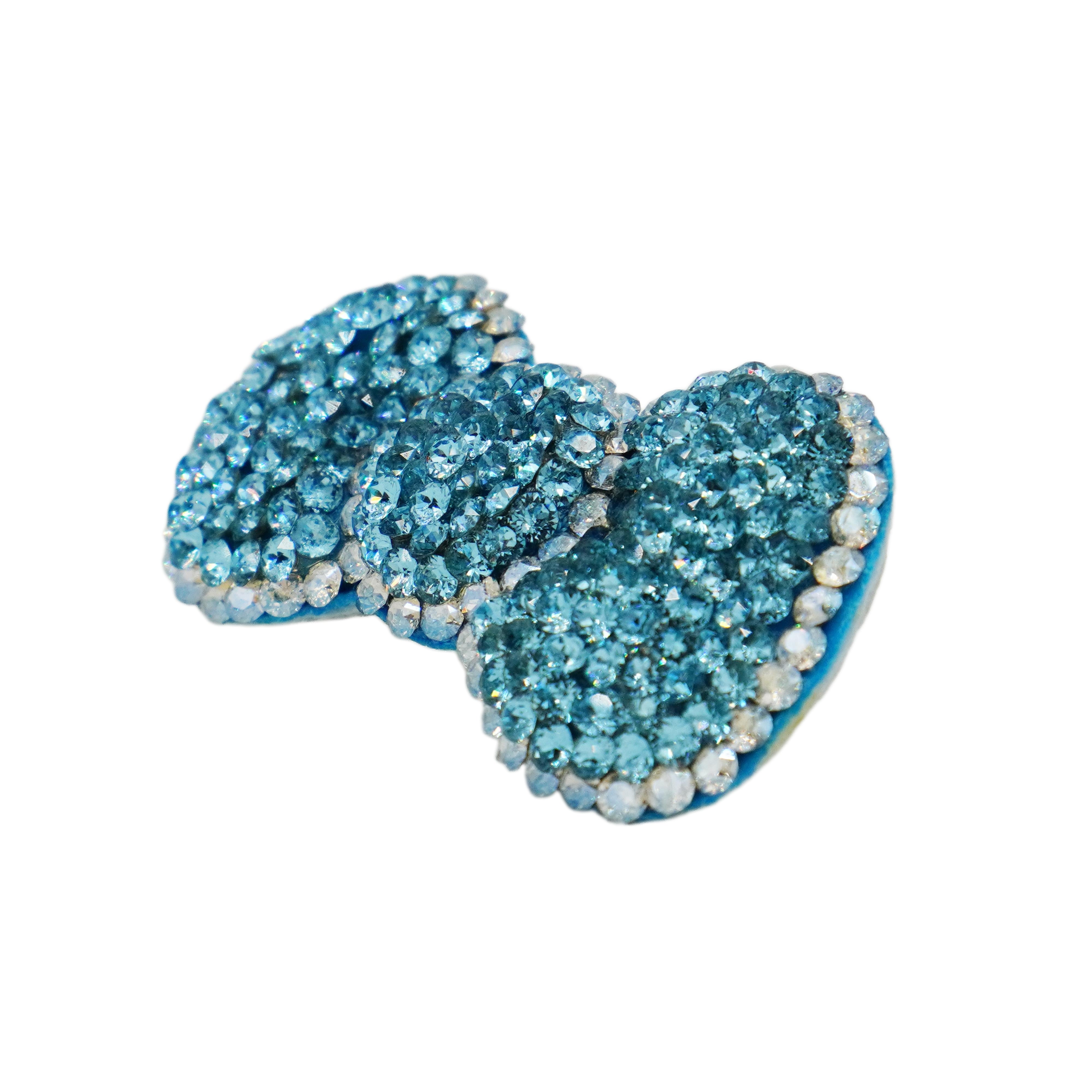 Lunapaw Structured 3D Bow Luxury Crystal Top Clip TP34