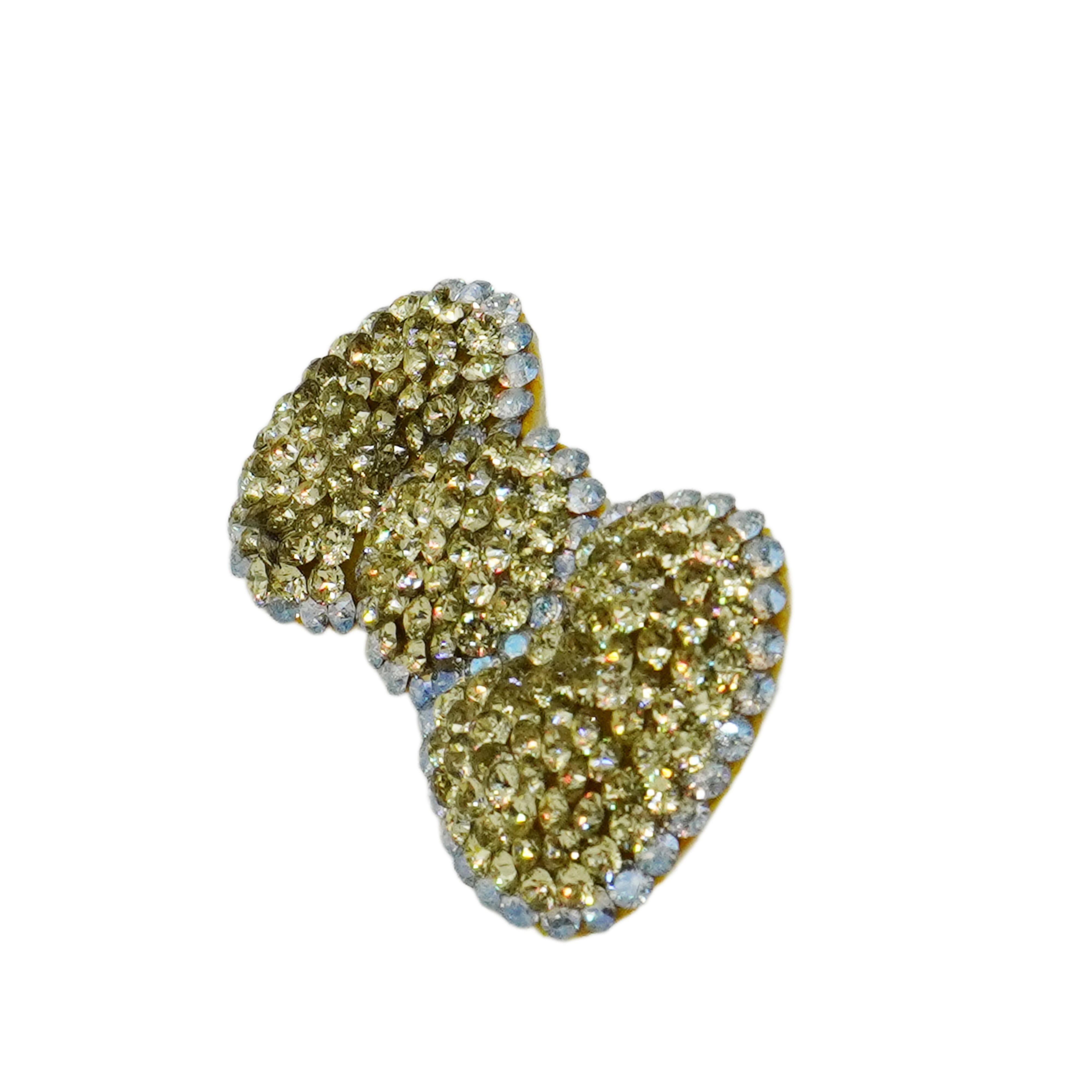 Lunapaw Structured 3D Bow Luxury Crystal Top Clip TP34