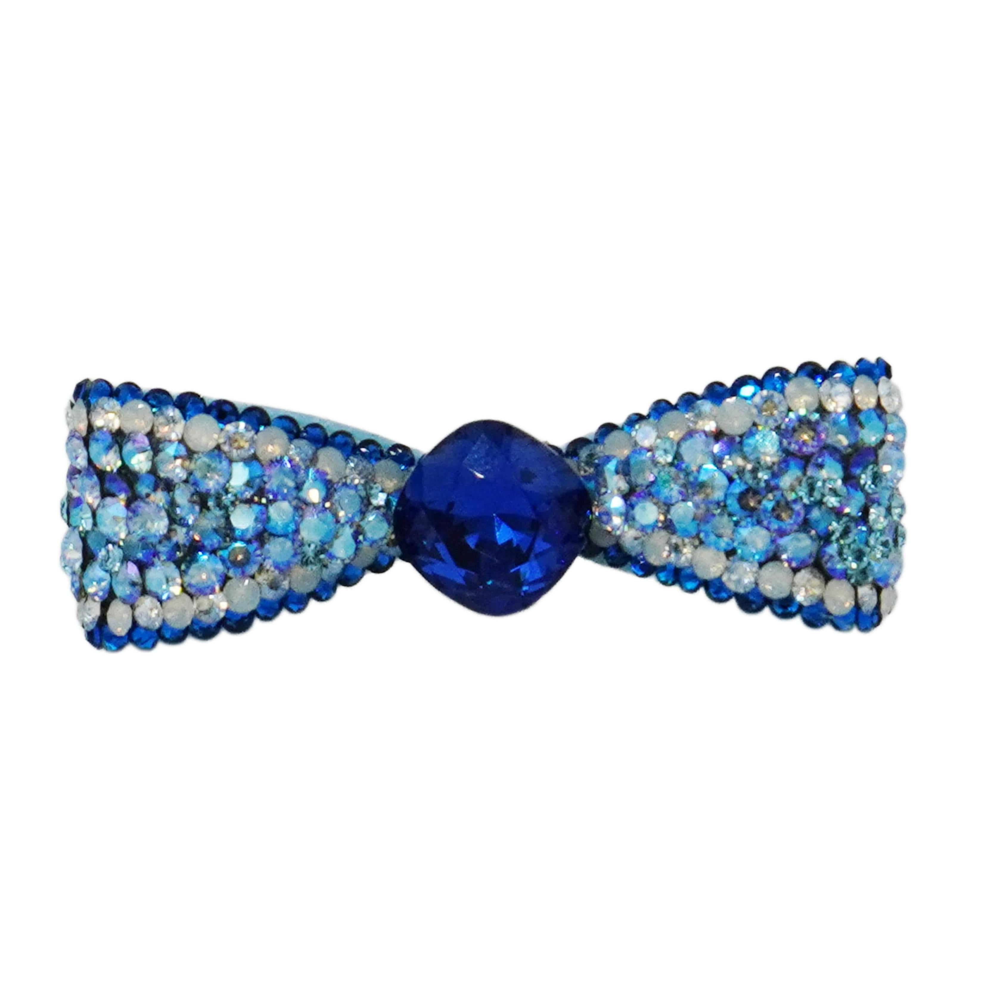 Lunapaw Structured 3D Bow Tie Luxury Crystal Top Clip TP33