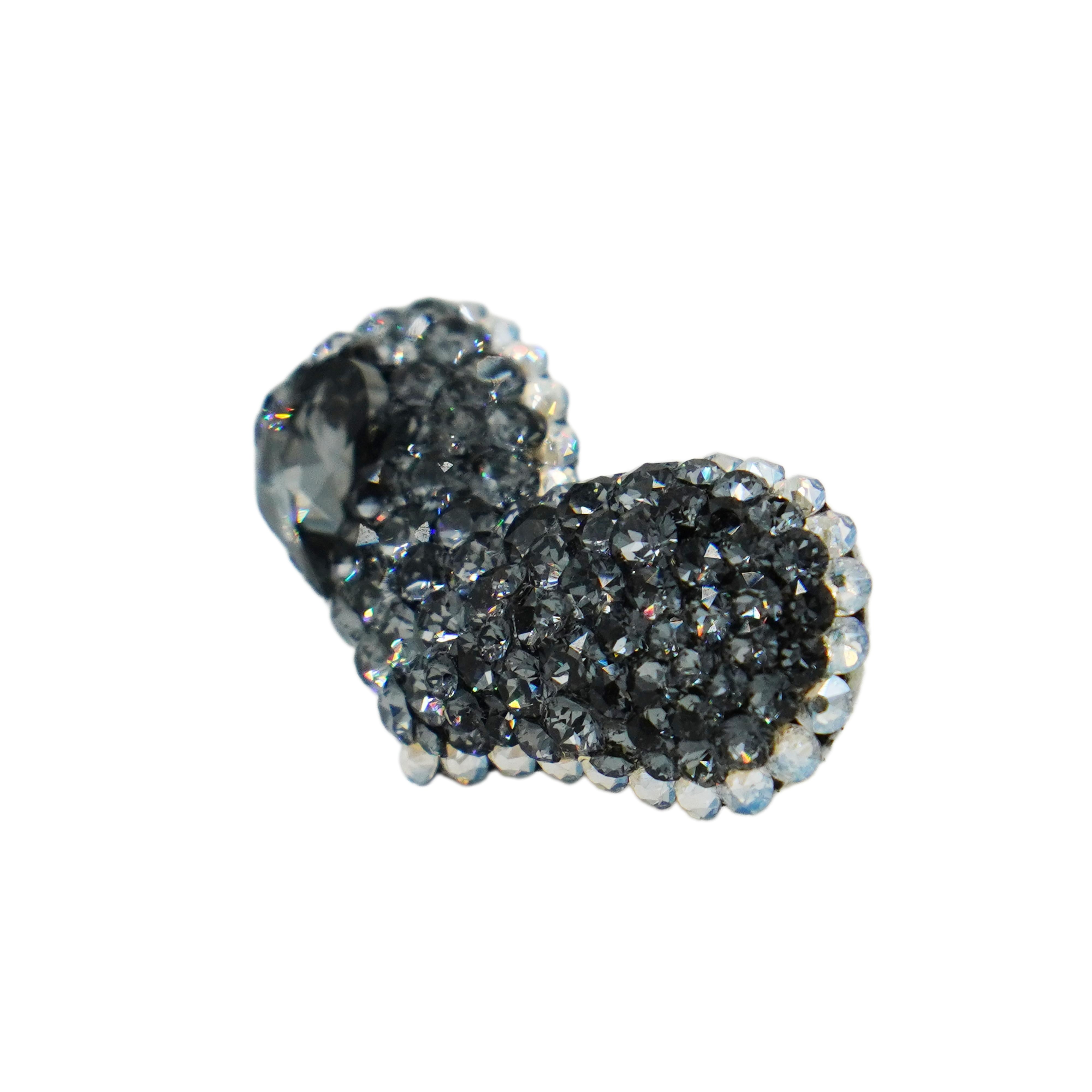 Lunapaw Structured 3D Large Heart Luxury Crystal Top Clip TP35