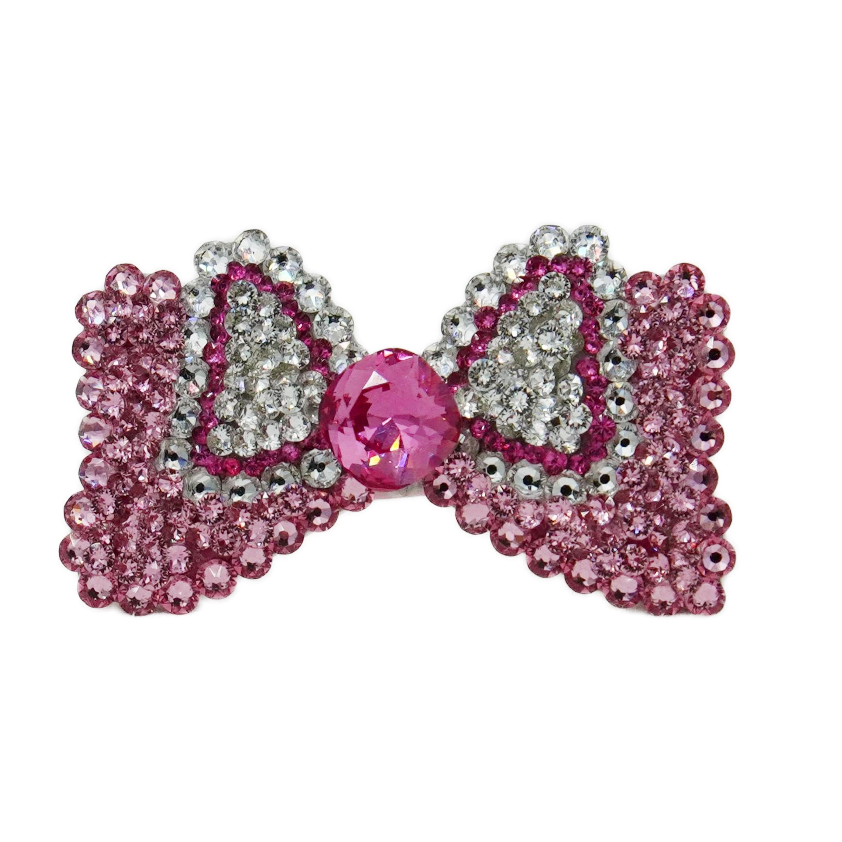 Lunapaw Structured Minnie Bow Luxury Crystal Top Clip TP19
